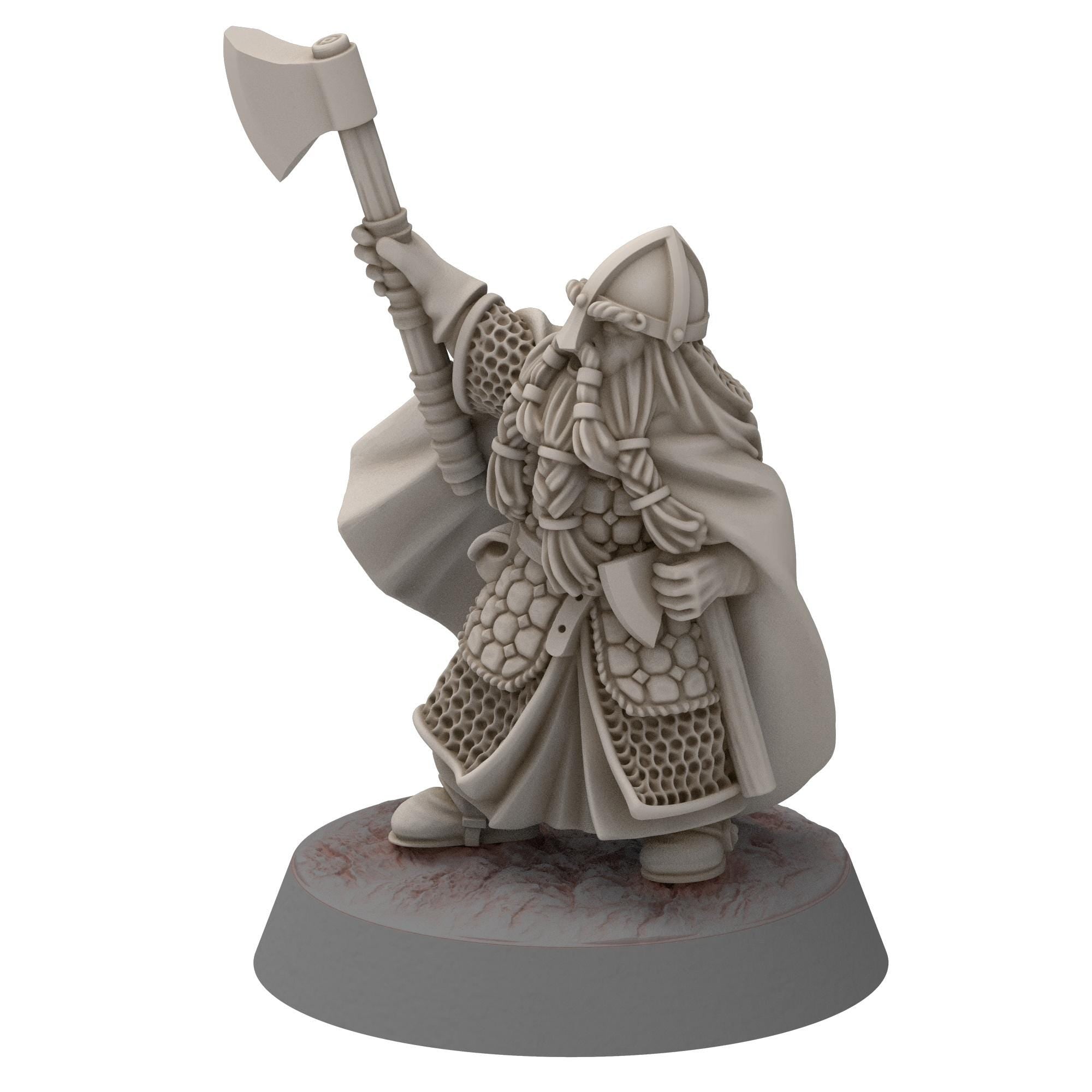 Dwarves - Saphire Ridges Dwarf Captain - Stonewards - Steelhalls - Medbury miniatures