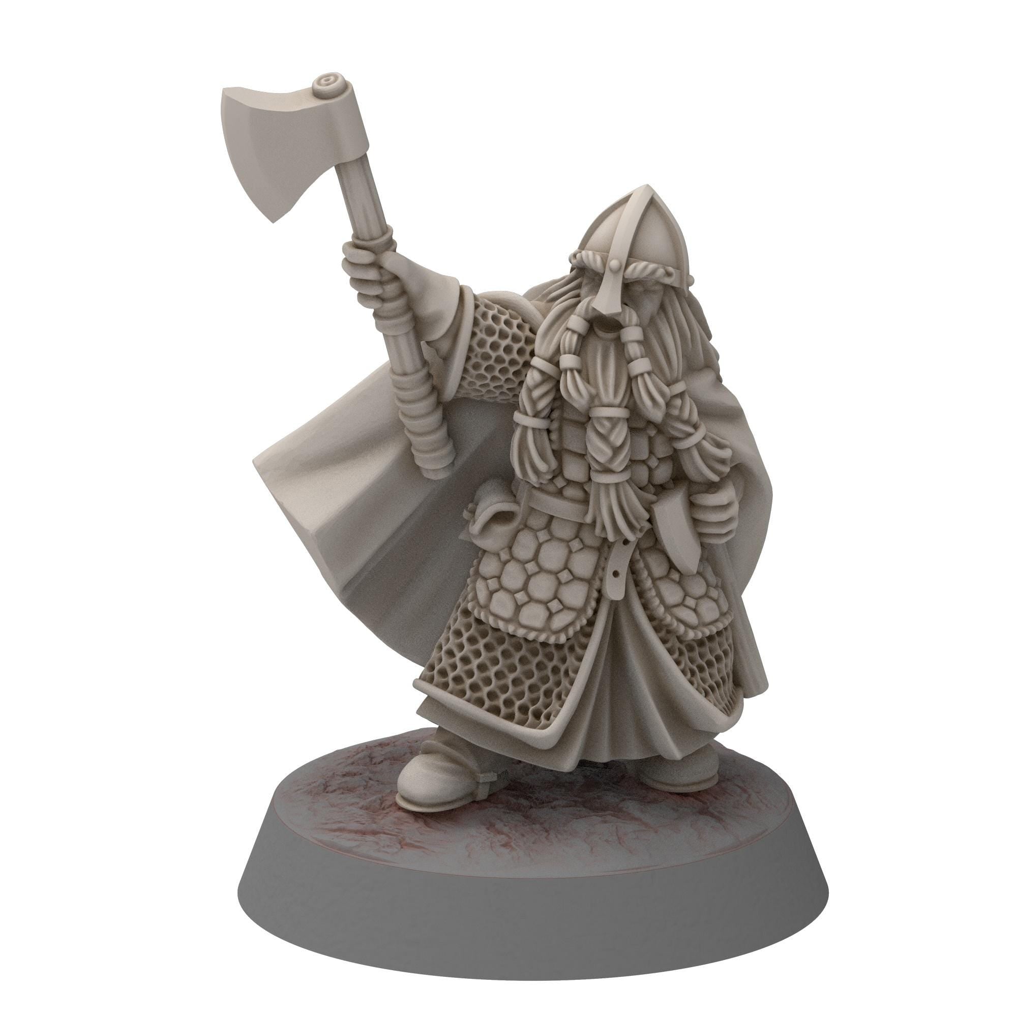 Dwarves - Saphire Ridges Dwarf Captain - Stonewards - Steelhalls - Medbury miniatures