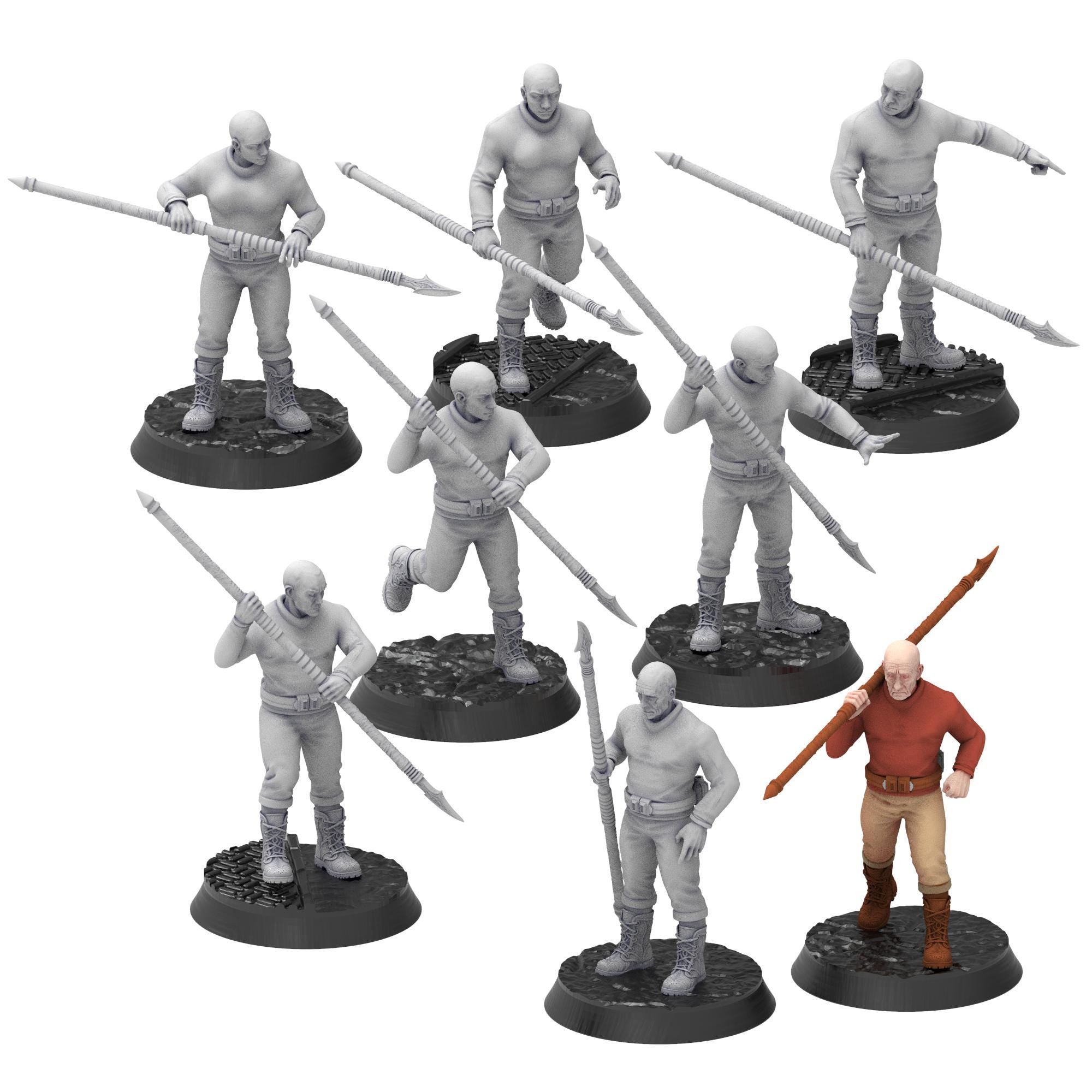 Bug Army - Civilians slaves with spears - Proxywars