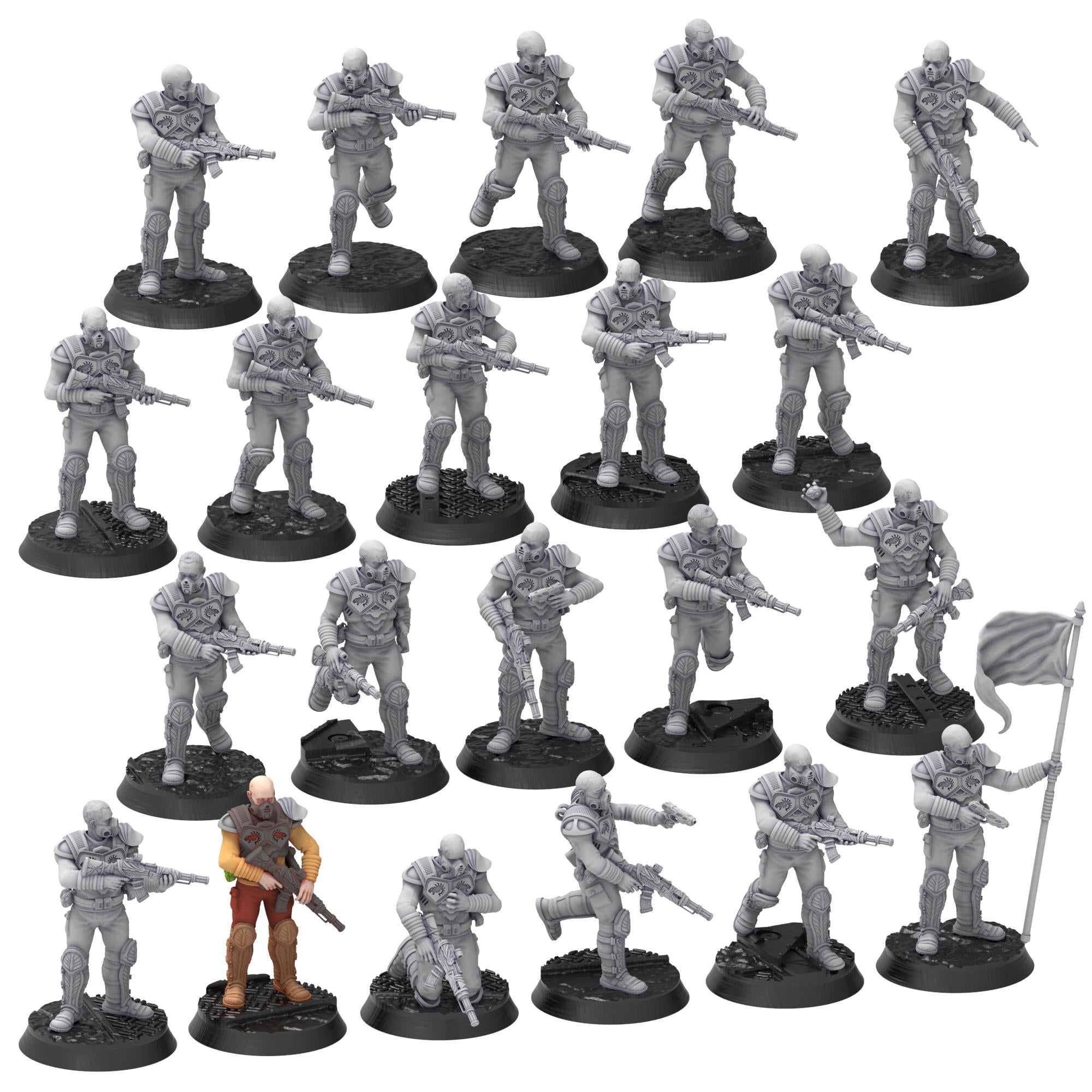 Bug Army - Lampyls, line infantry with assault Rifles and Guns - Proxywars