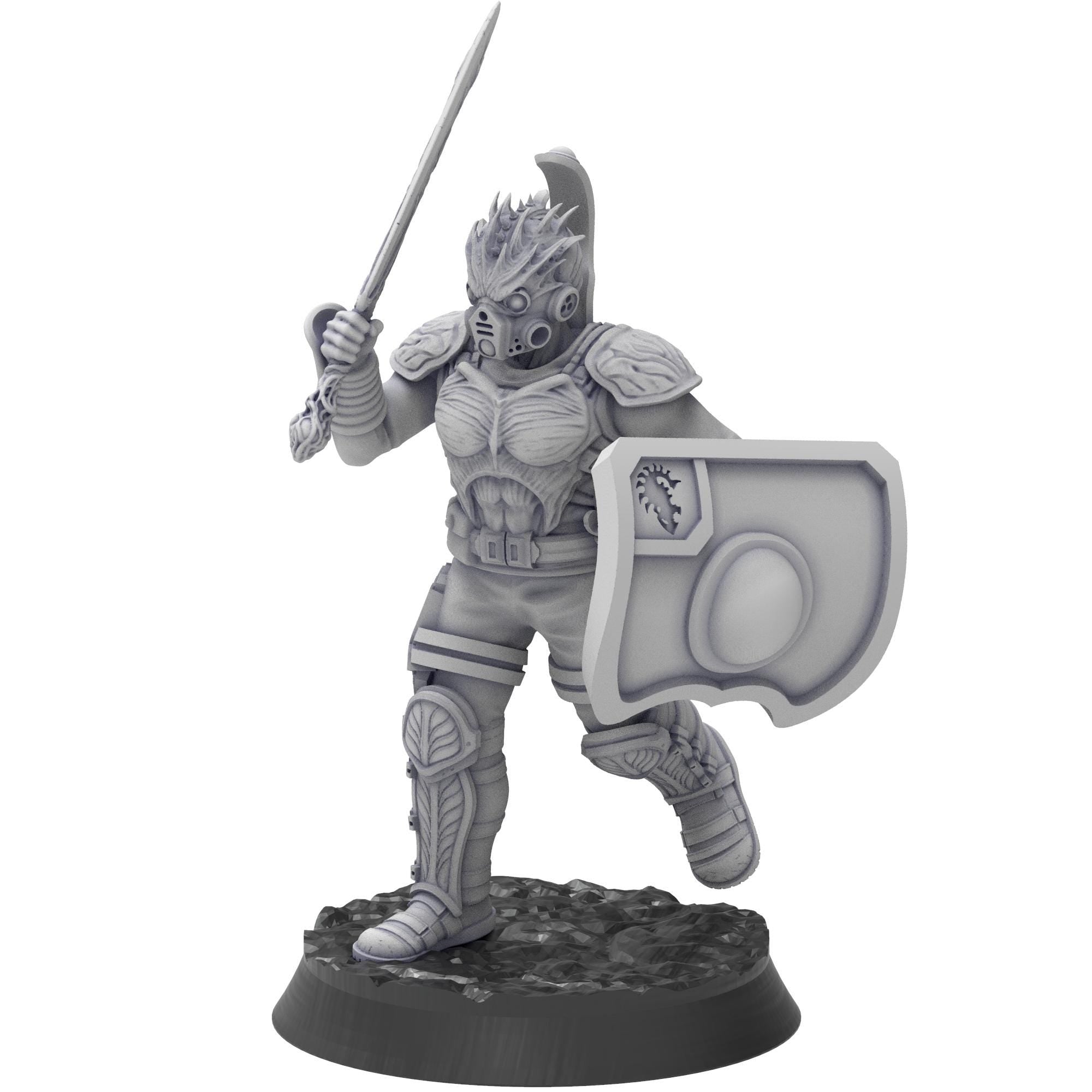 Bug Army - Eagas, elite melee infantry with Energy Shield option, Spears and Swords - Proxywars