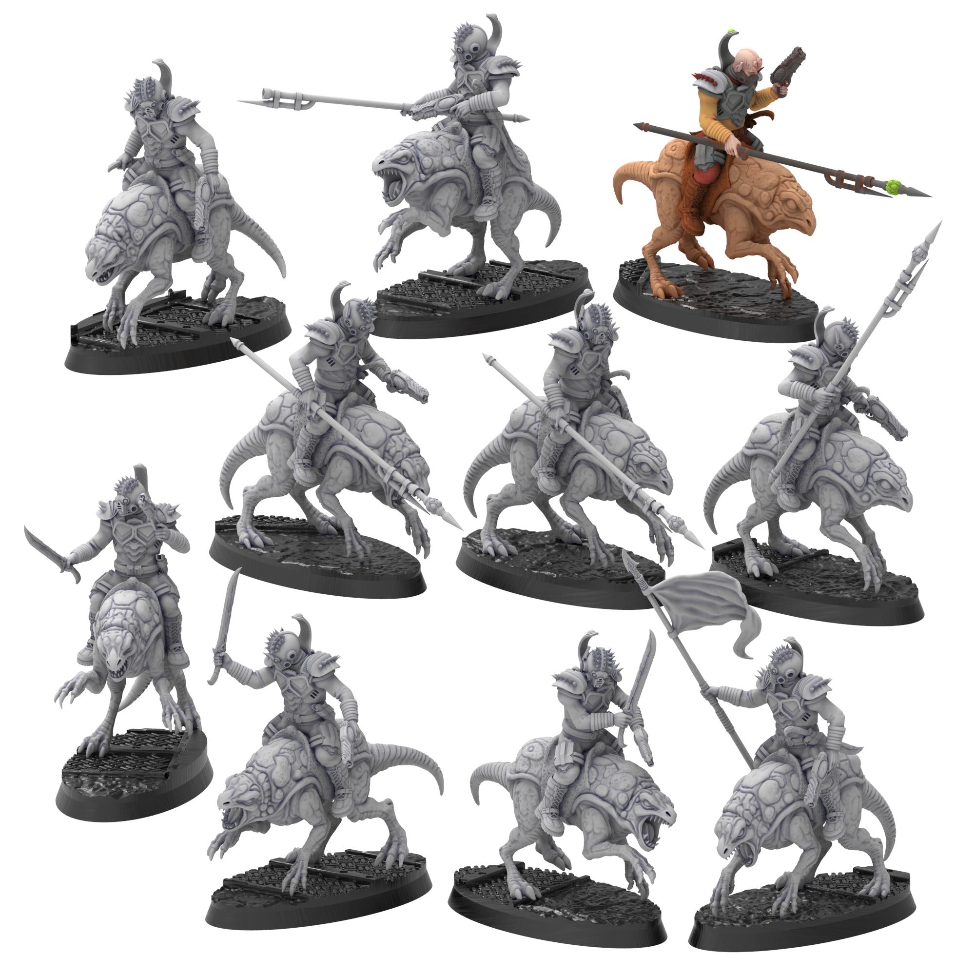 Bug Army - Аyокs, cavalry unit with Spears, Cleavers and heavy plasma Guns, Rocket option - Proxywars