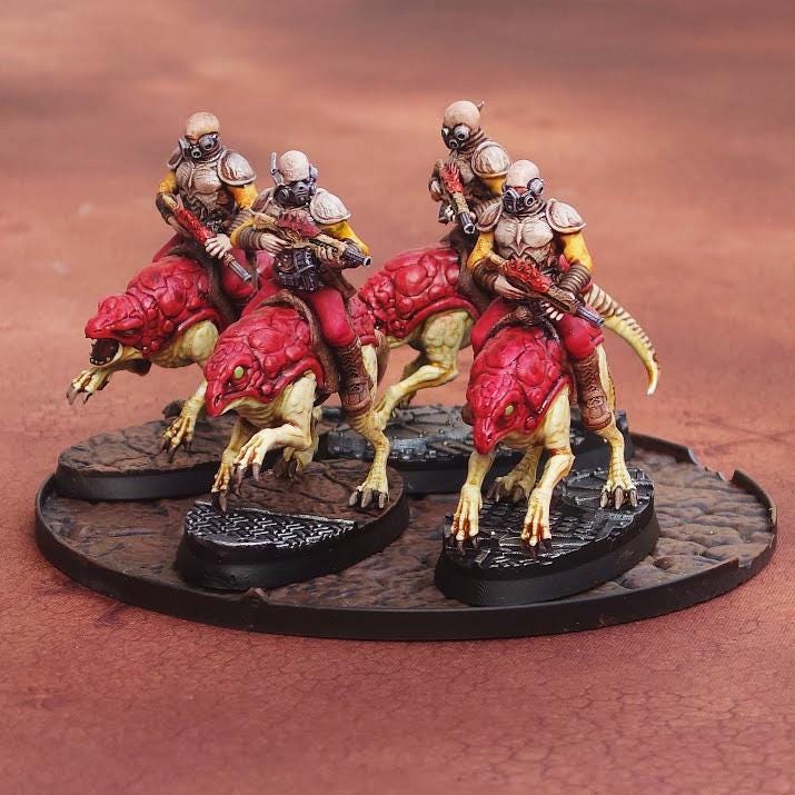 Bug Army - Cybgaks, forester scout riders with poisoned assault Rifles - Proxywars
