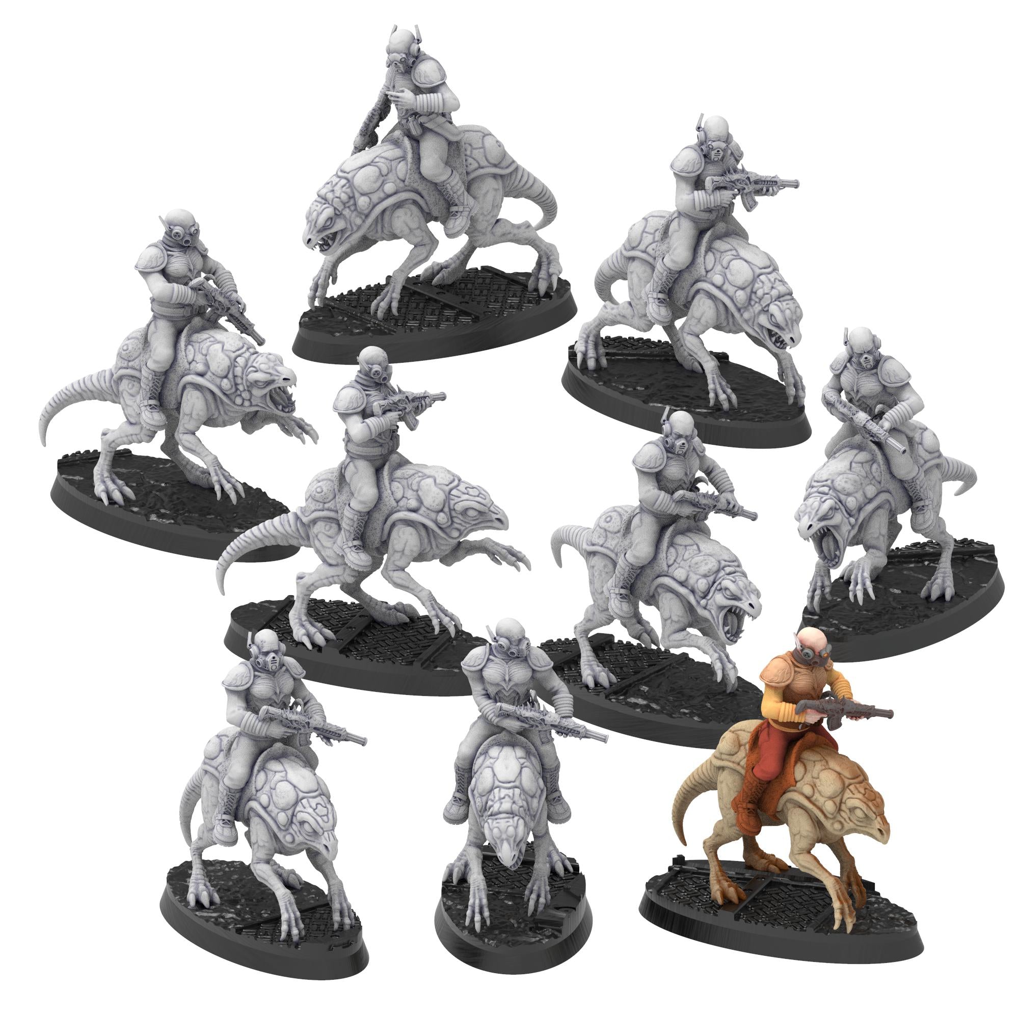 Bug Army - Cybgaks, forester scout riders with poisoned assault Rifles - Proxywars