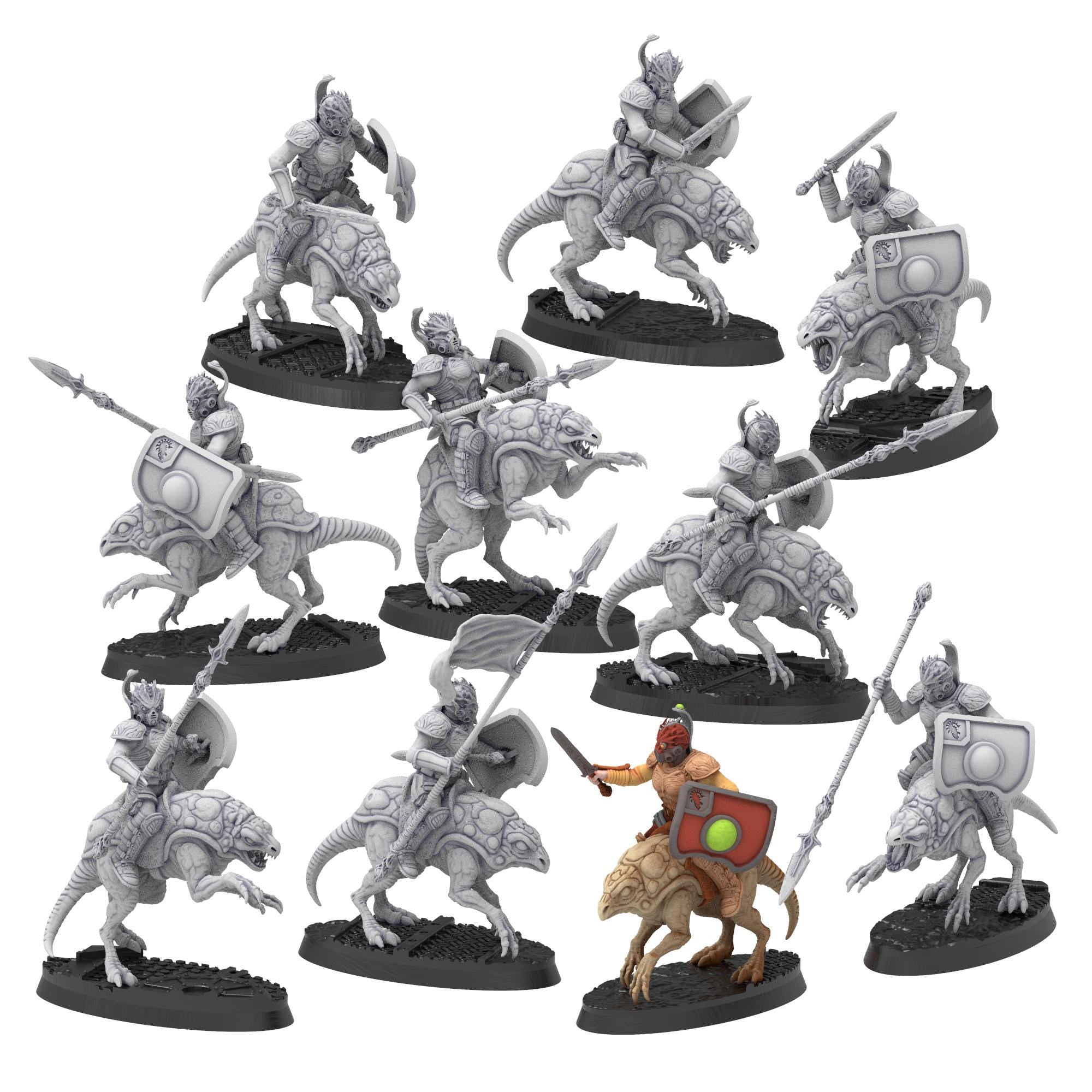 Bug Army - Kabzes, elite cavalry unit with Spears, Swords and energy Shields option - Proxywars