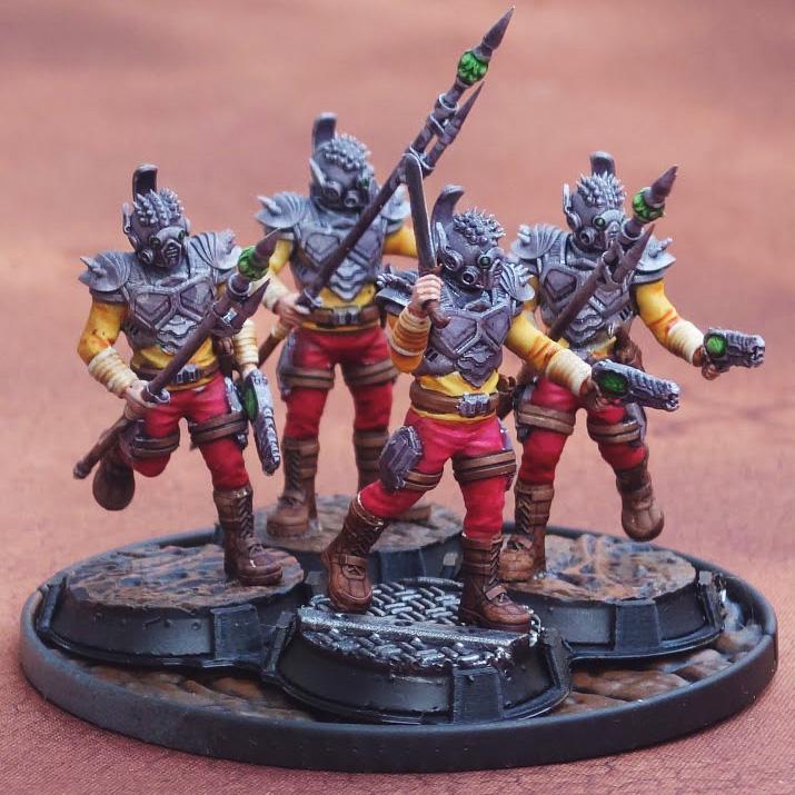Bug Army - Аyокs, dissmounted cavalry unit with Spears, Cleavers and heavy plasma Guns, Rocket option - Proxywars