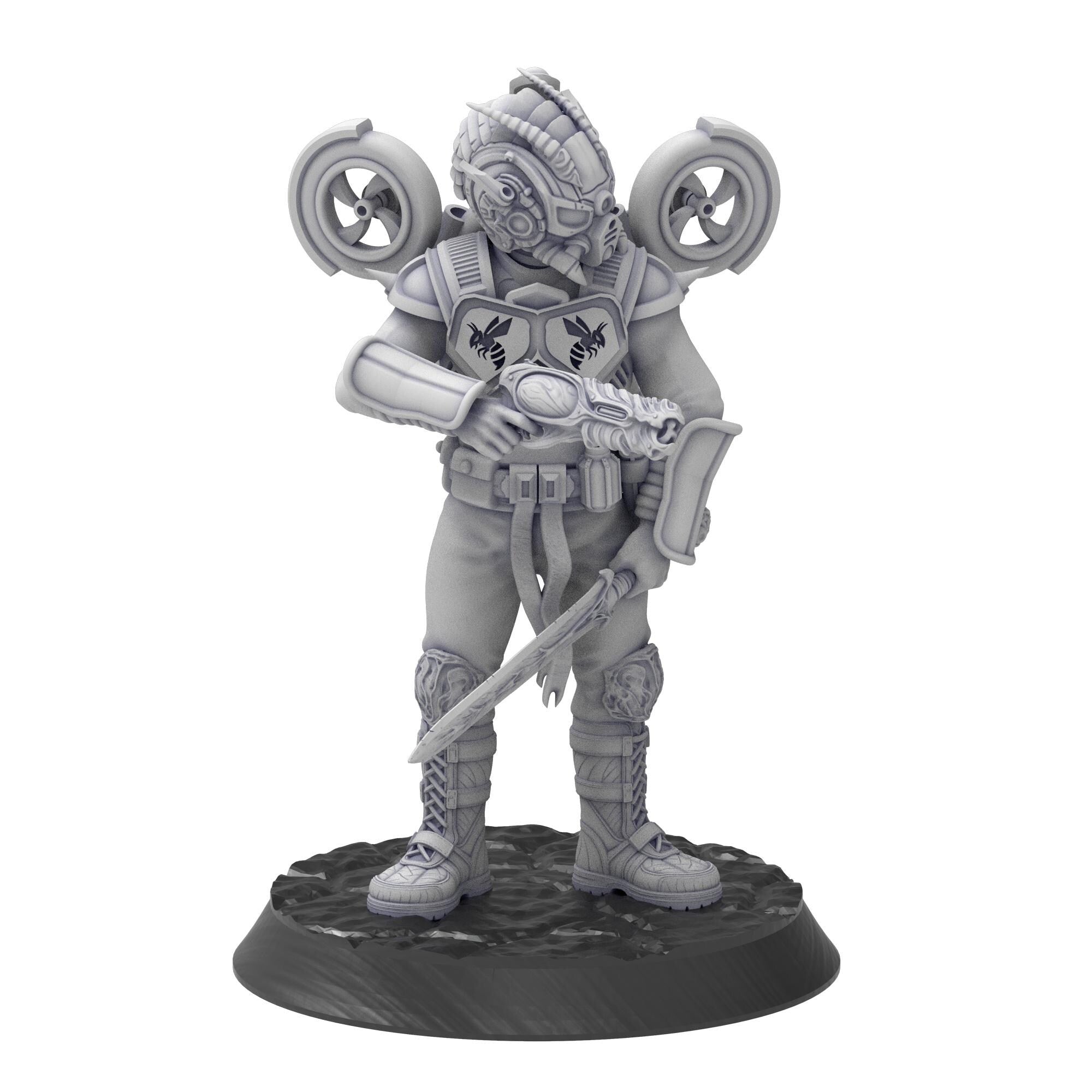 Bug Army - Keas, airborn assault troops with Swords and heavy plasma Guns - Proxywars