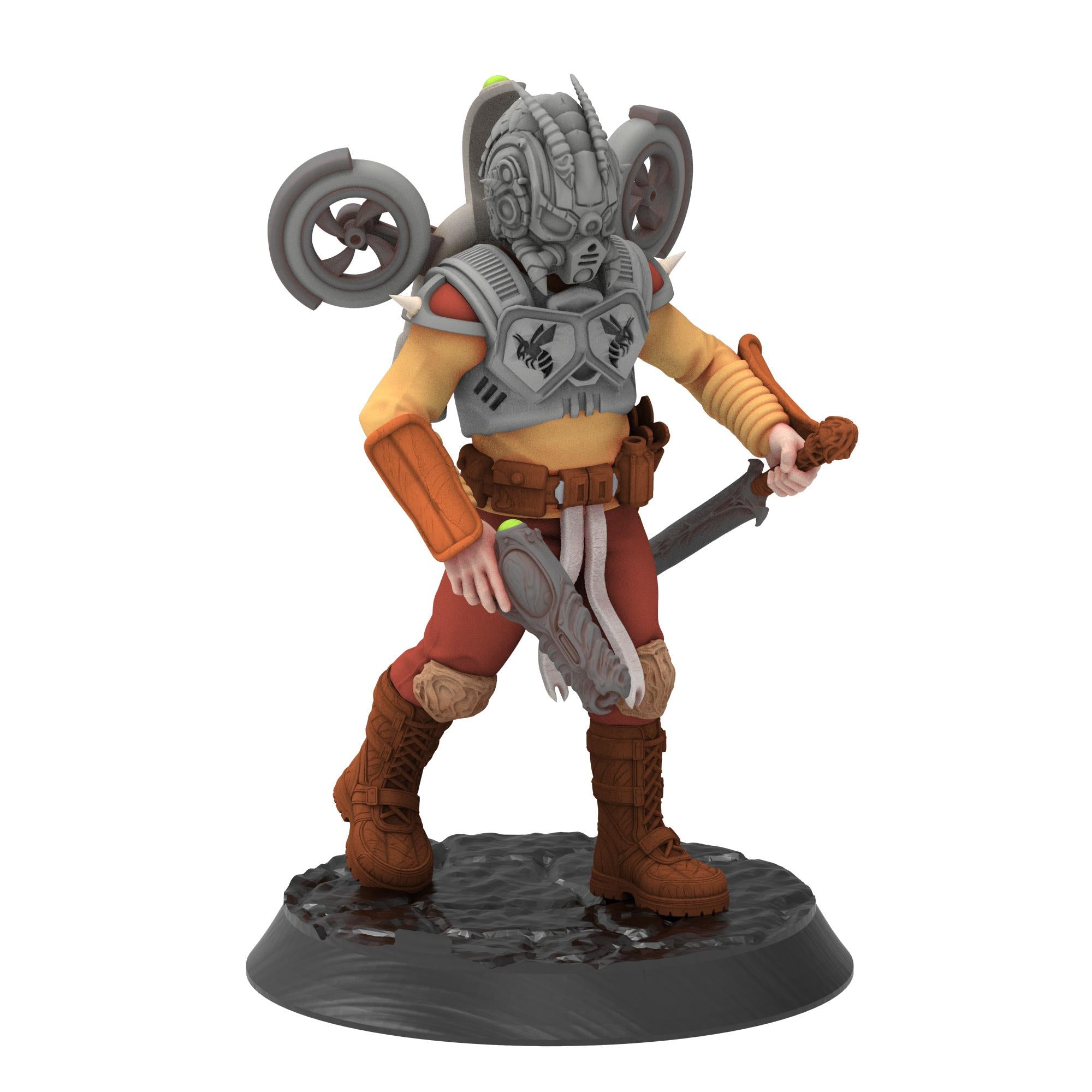 Bug Army - Keas, airborn assault troops with Swords and heavy plasma Guns - Proxywars