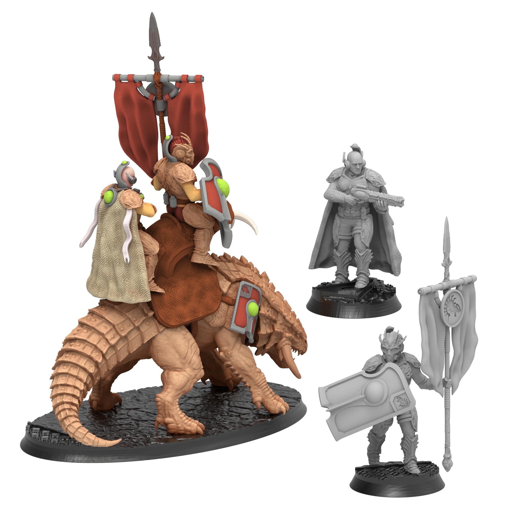 Bug Army - Warlord, great leader with banner - Proxywars