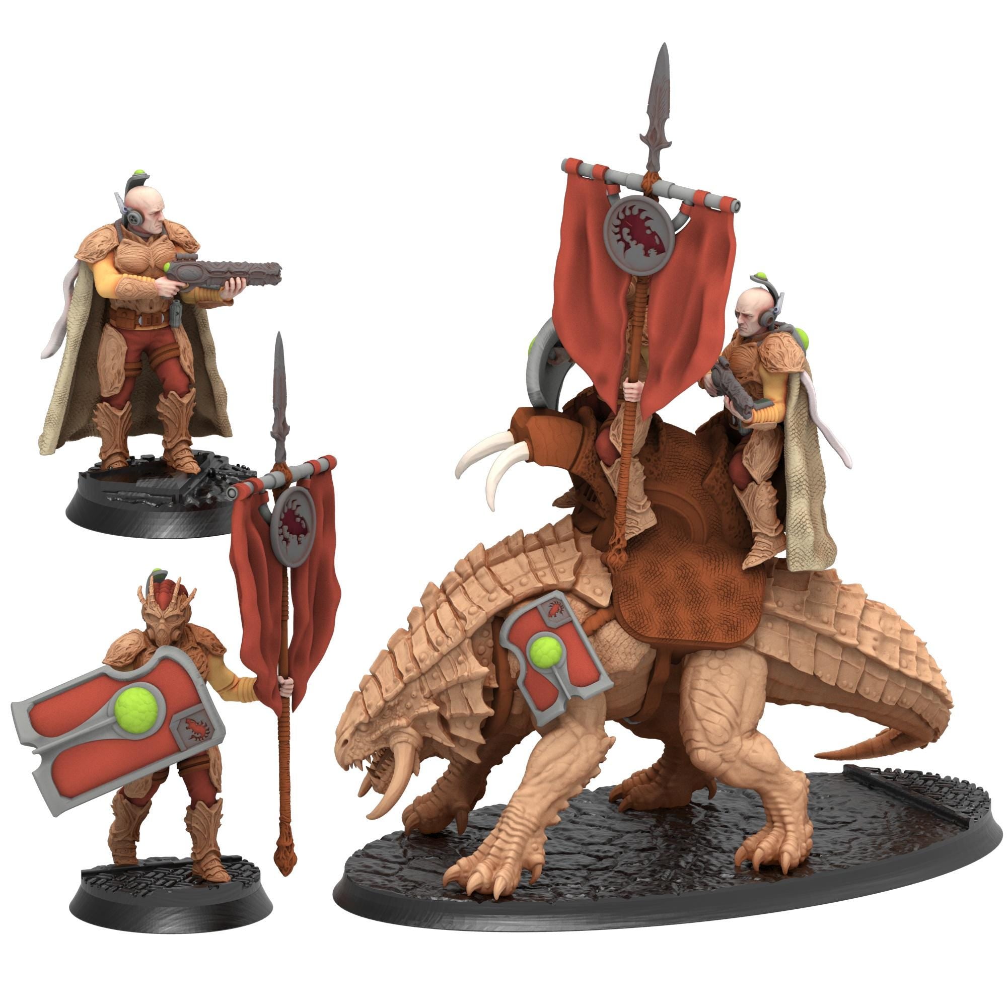 Bug Army - Warlord, great leader with banner - Proxywars