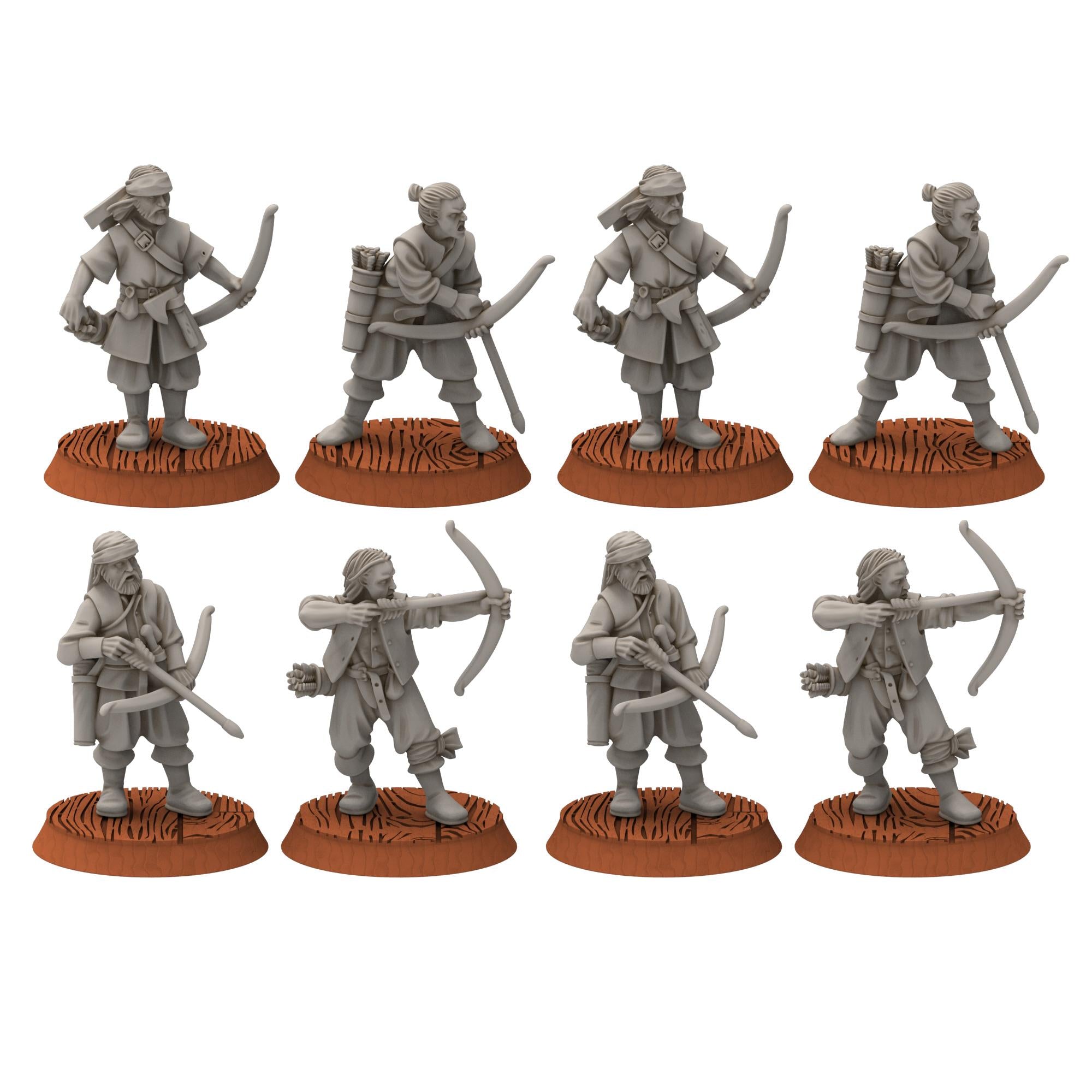 Corsairs - Pirates Archers - Draxis - Medbury miniatures
