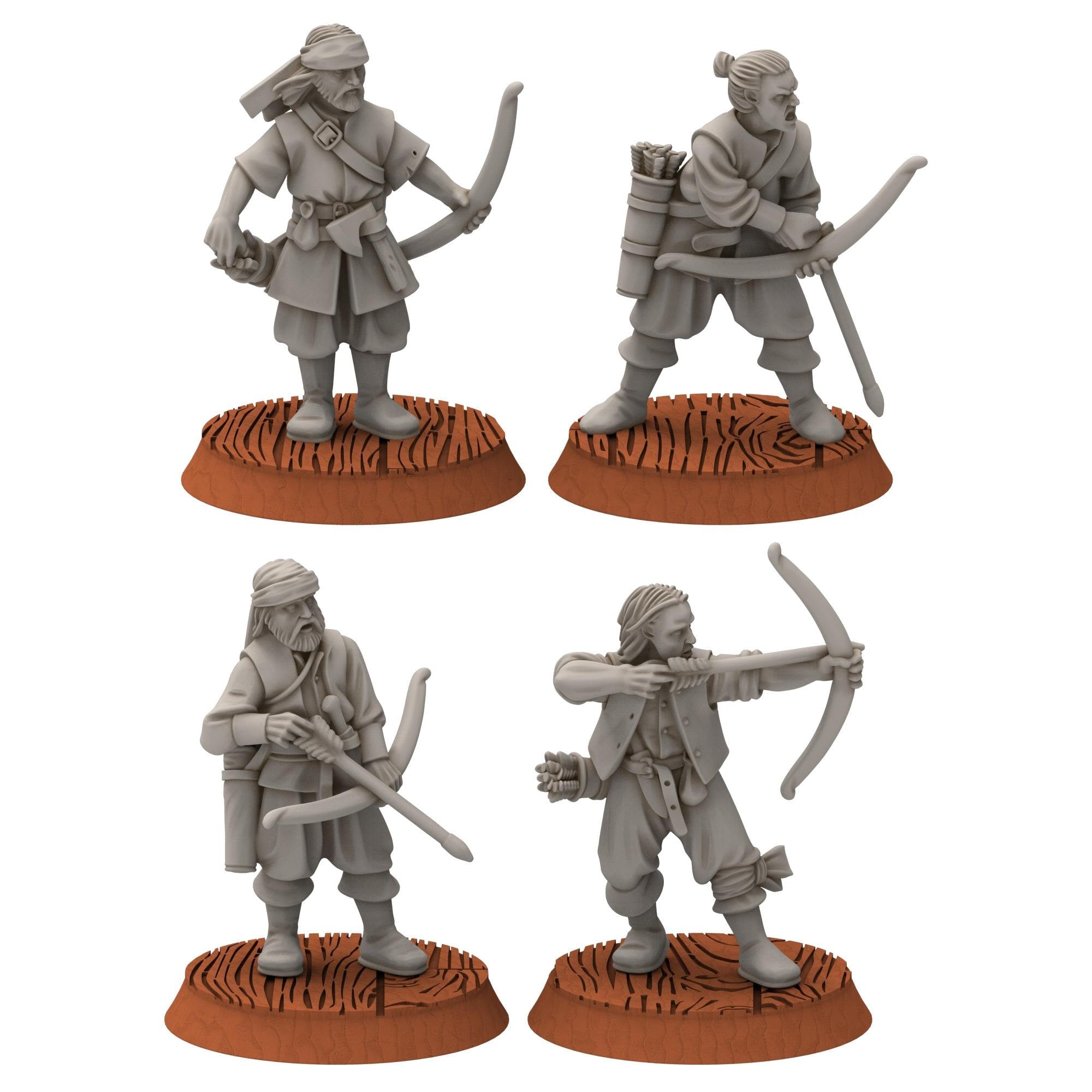 Corsairs - Pirates Archers - Draxis - Medbury miniatures