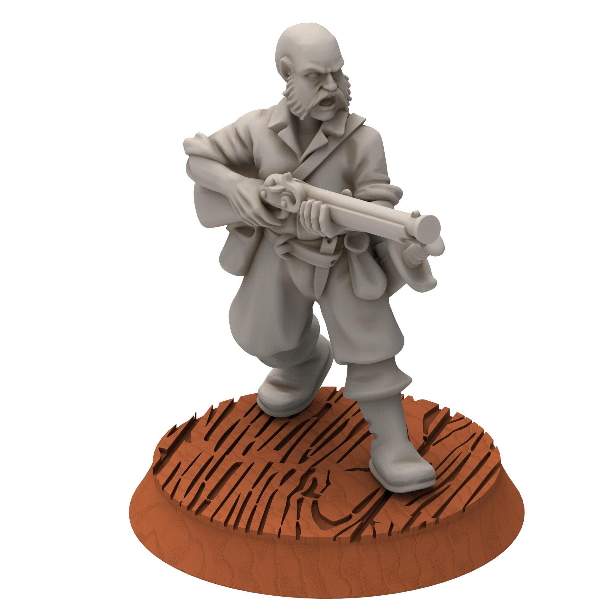 Corsairs - Pirates with Muskets - Draxis - Medbury miniatures