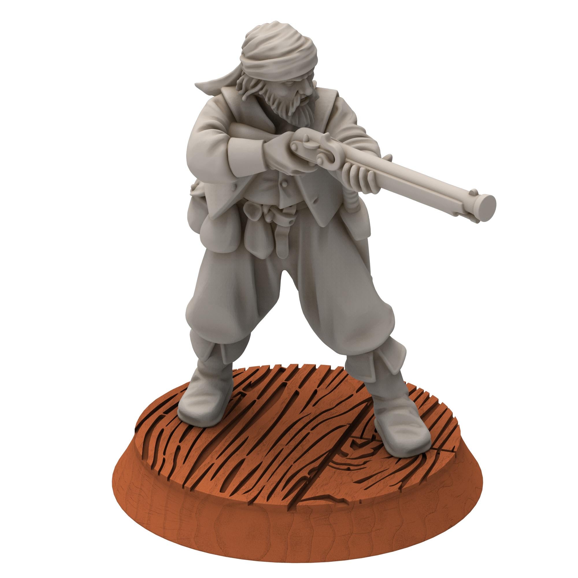 Corsairs - Pirates with Muskets - Draxis - Medbury miniatures