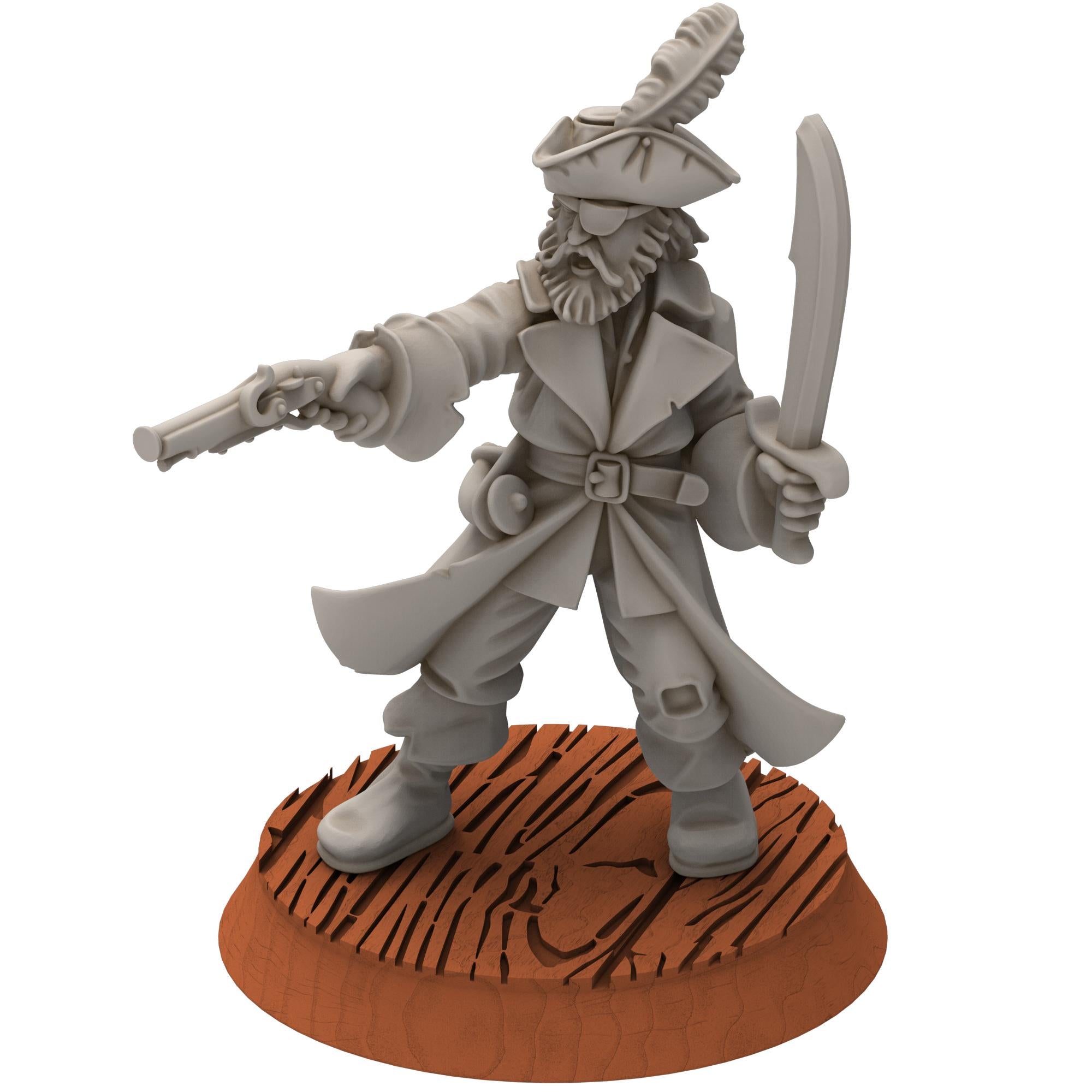 Corsairs - Pirates Captains - Draxis - Medbury miniatures
