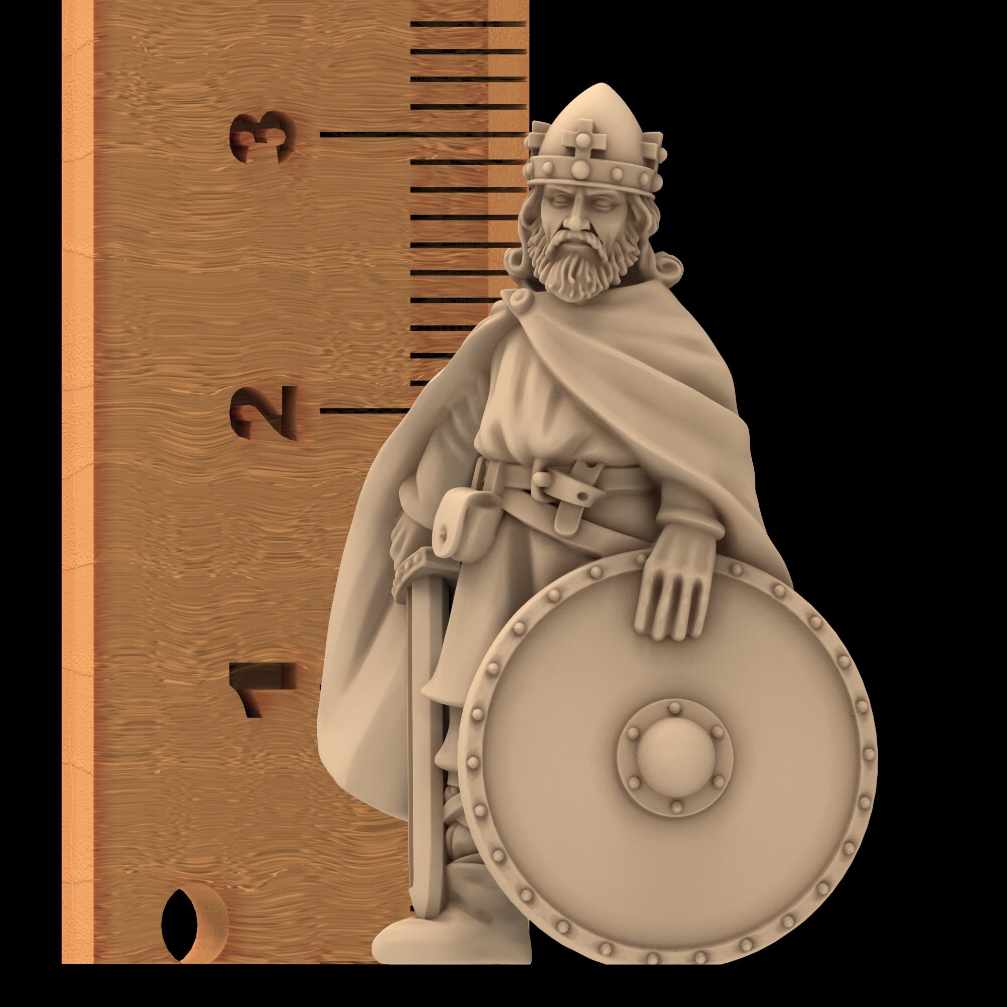 Dark ages - Saxons - Light armoured Spearmen - Medbury miniature