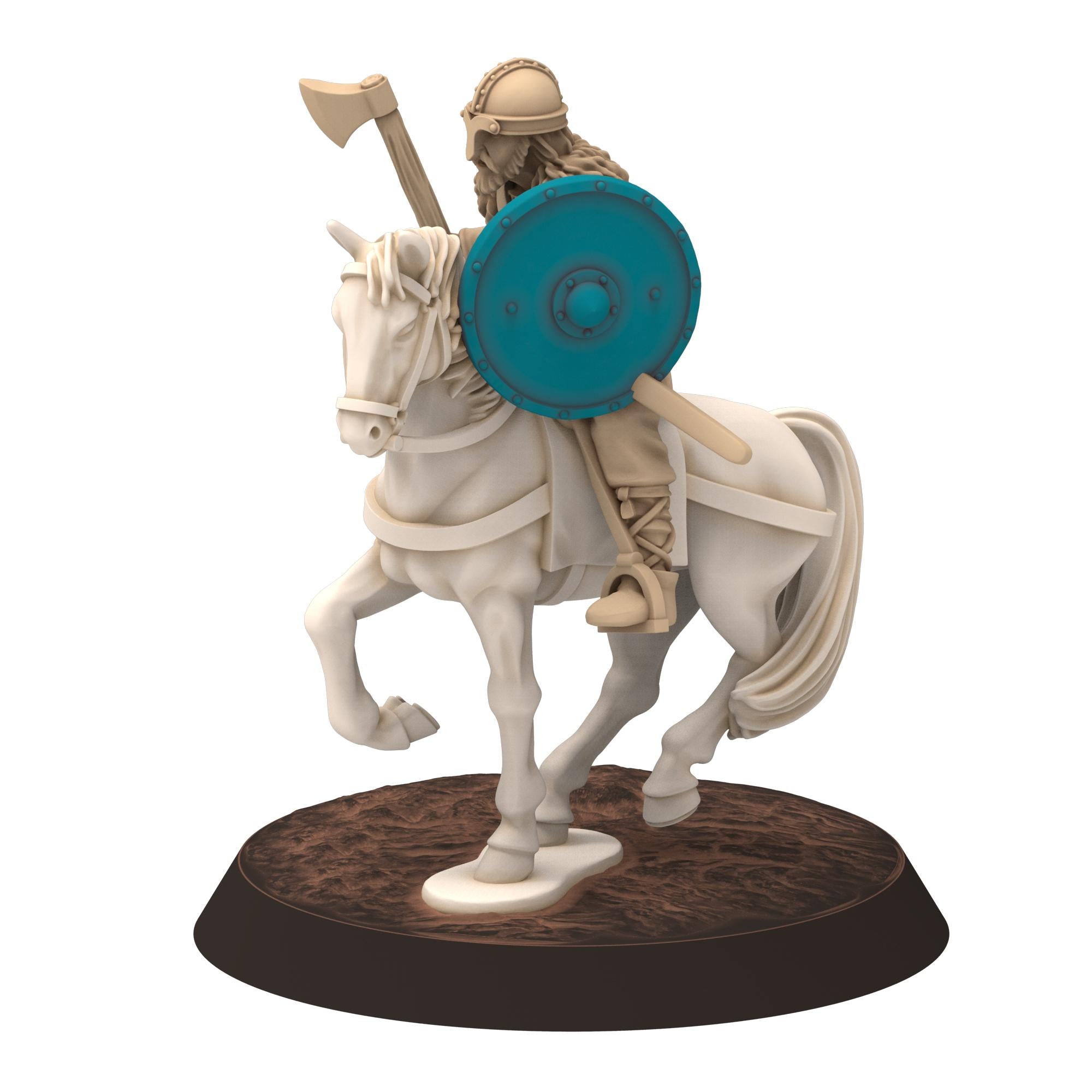 Dark ages - Saxons - Amoured cavalry with hand weapons - Medbury miniature