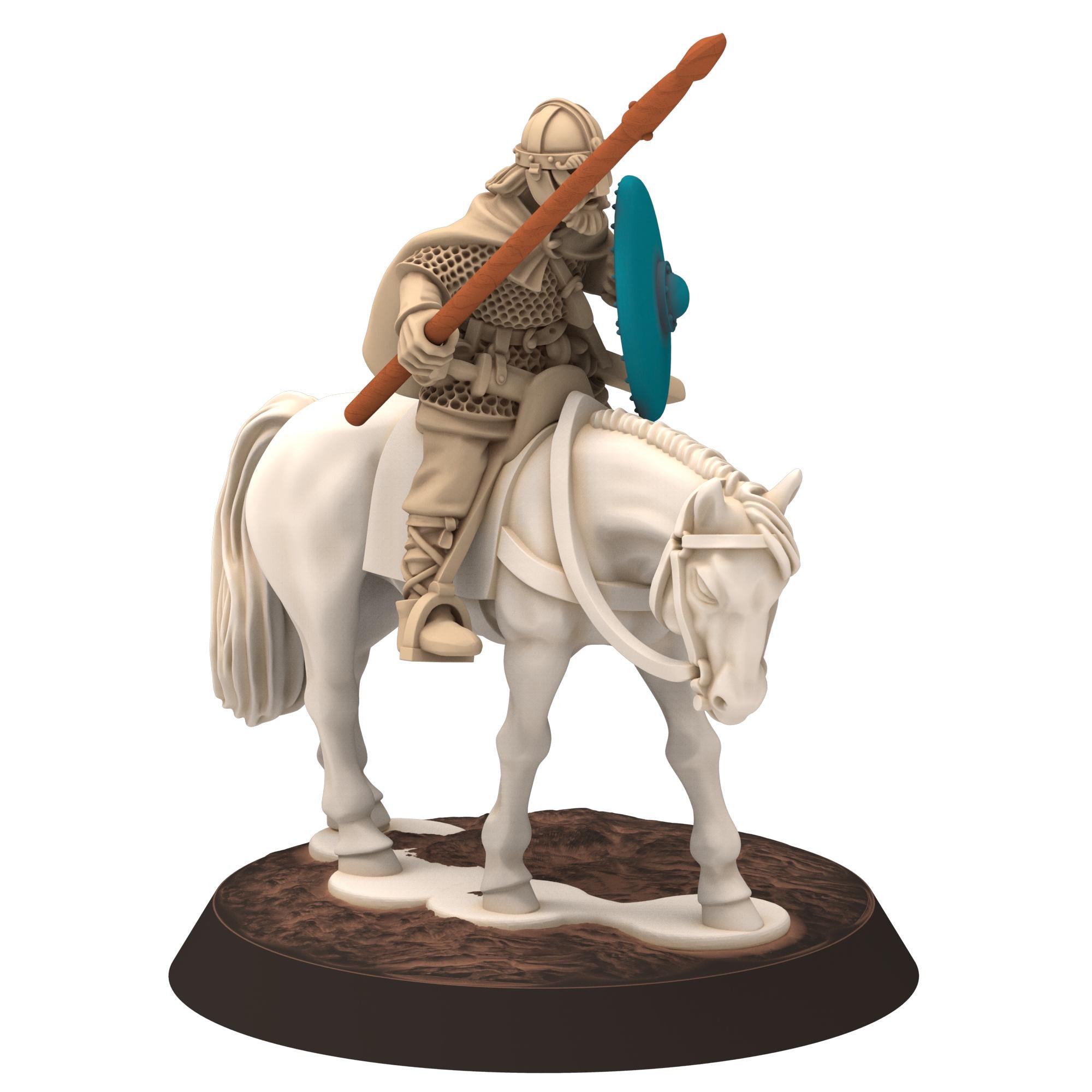 Dark ages - Saxons - Amoured cavalry with Spears - Medbury miniature