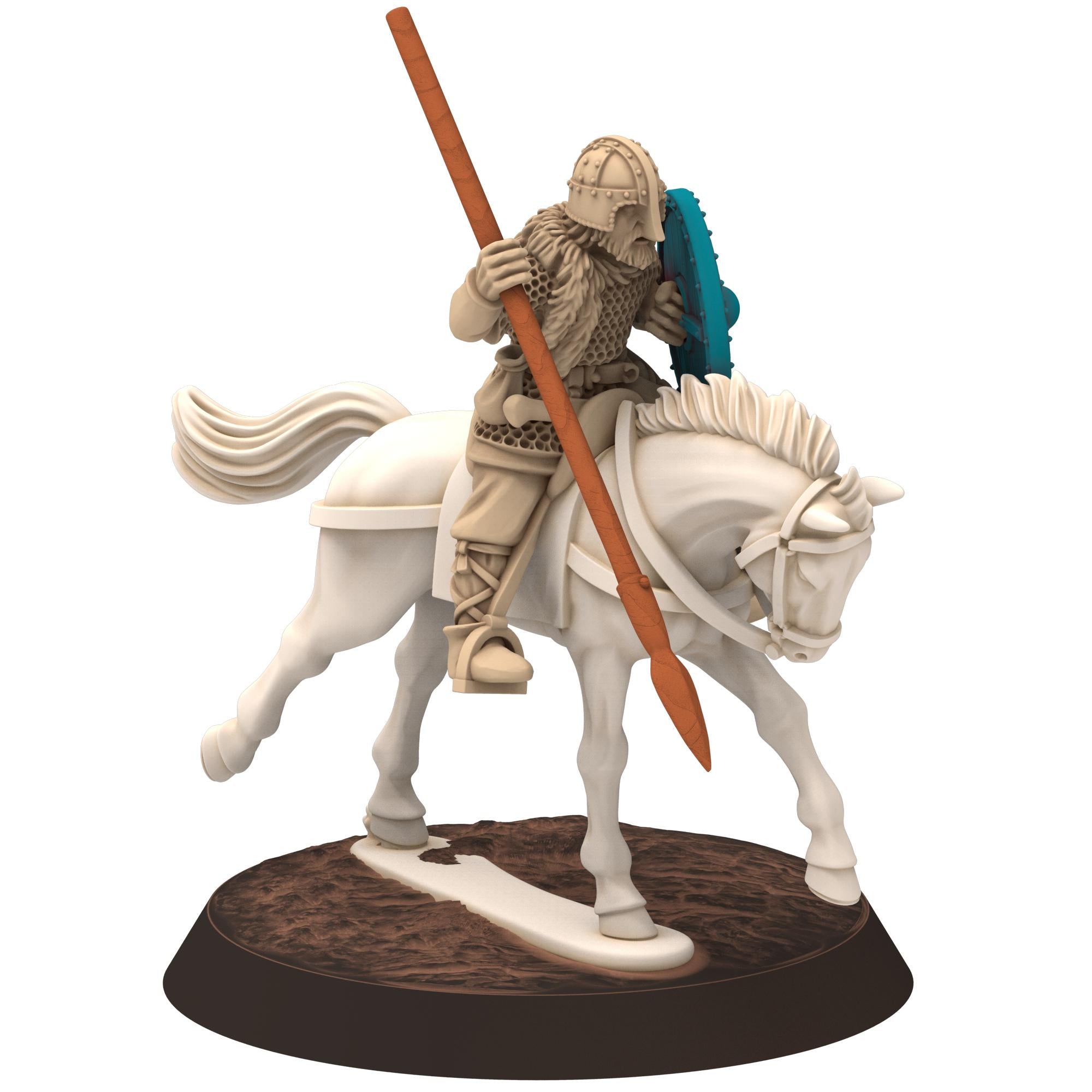 Dark ages - Saxons - Amoured cavalry with Spears - Medbury miniature