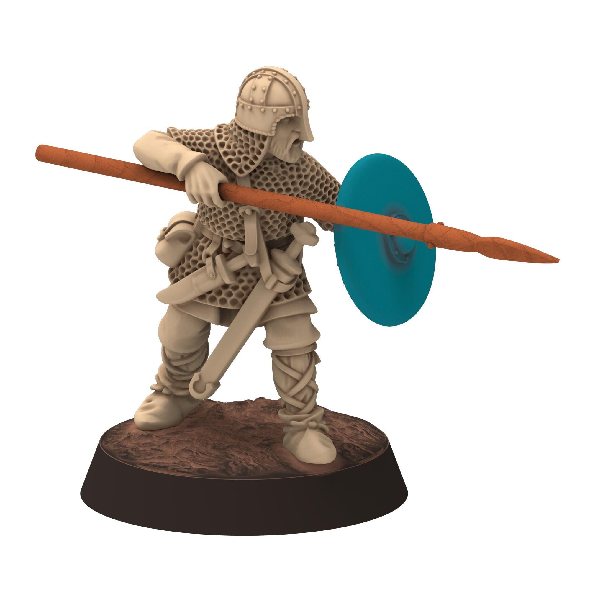 Dark ages - Saxons - Amoured Spearmen - Medbury miniature