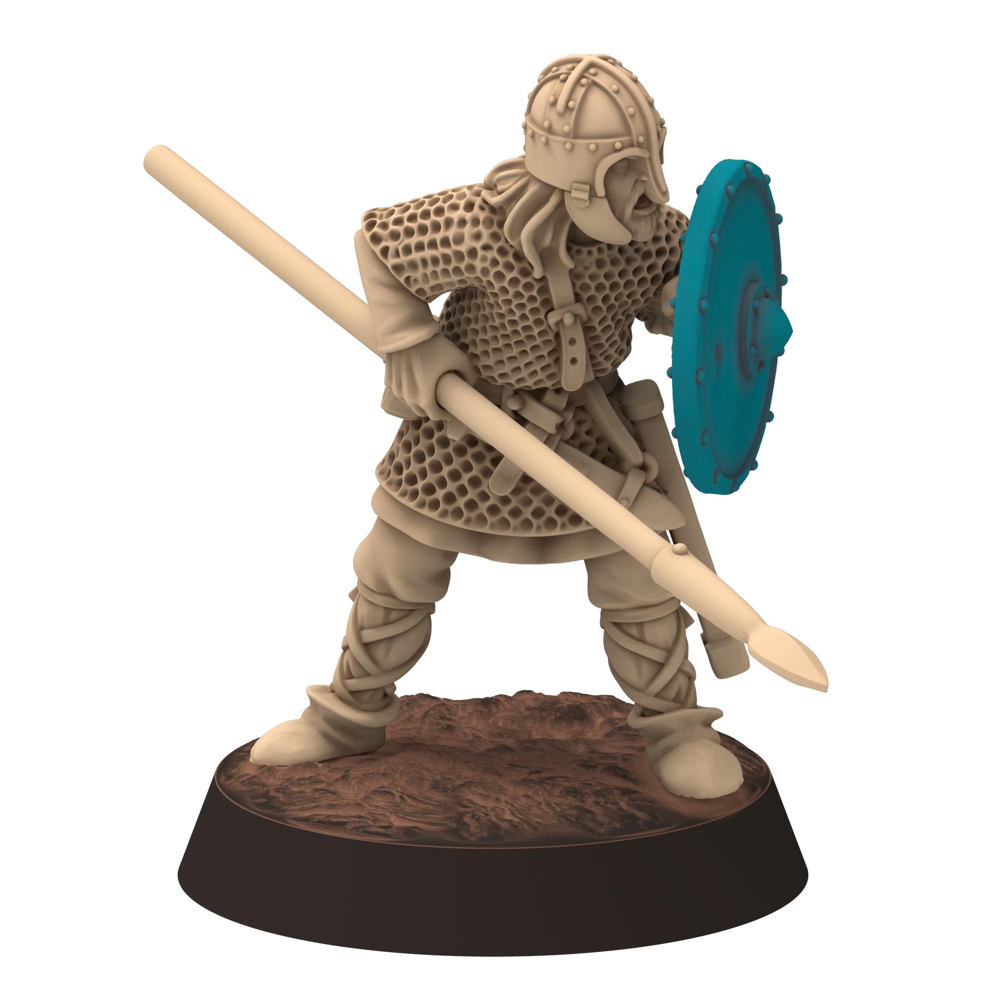 Dark ages - Saxons - Amoured Spearmen - Medbury miniature