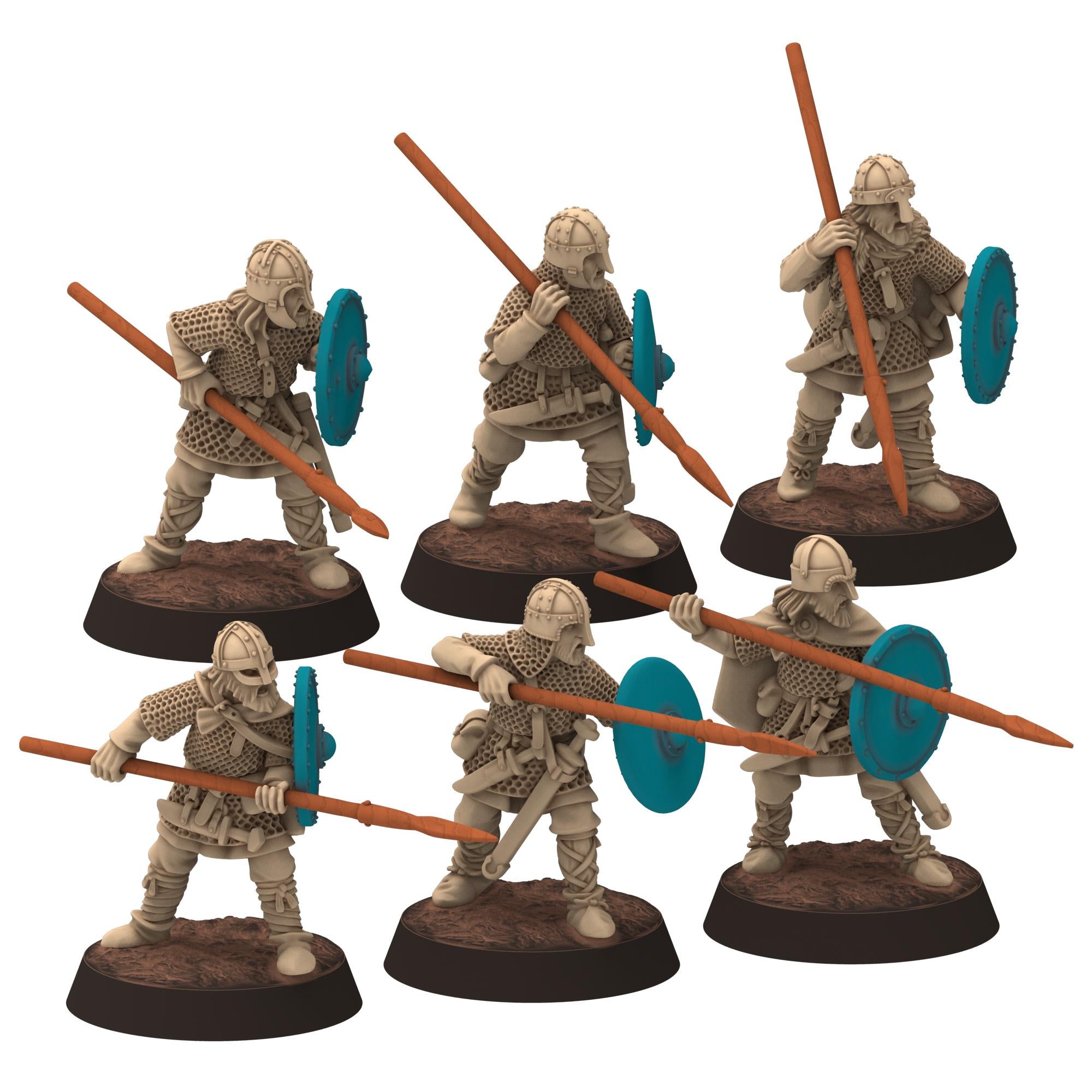 Dark ages - Saxons - Amoured Spearmen - Medbury miniature
