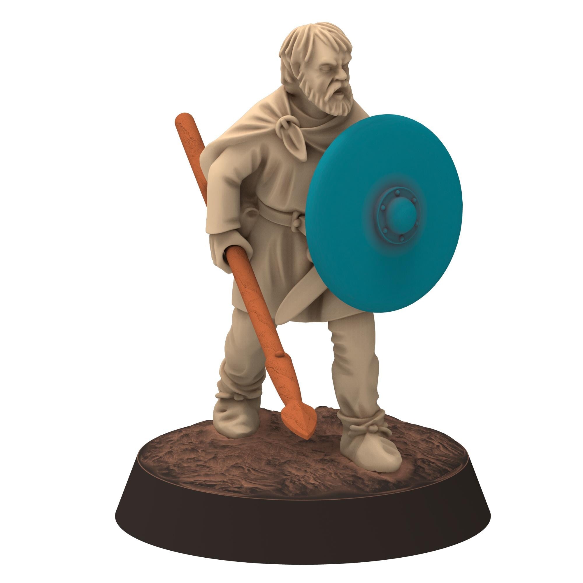 Dark ages - Saxons - Unarmoured Spearmen - Medbury miniature