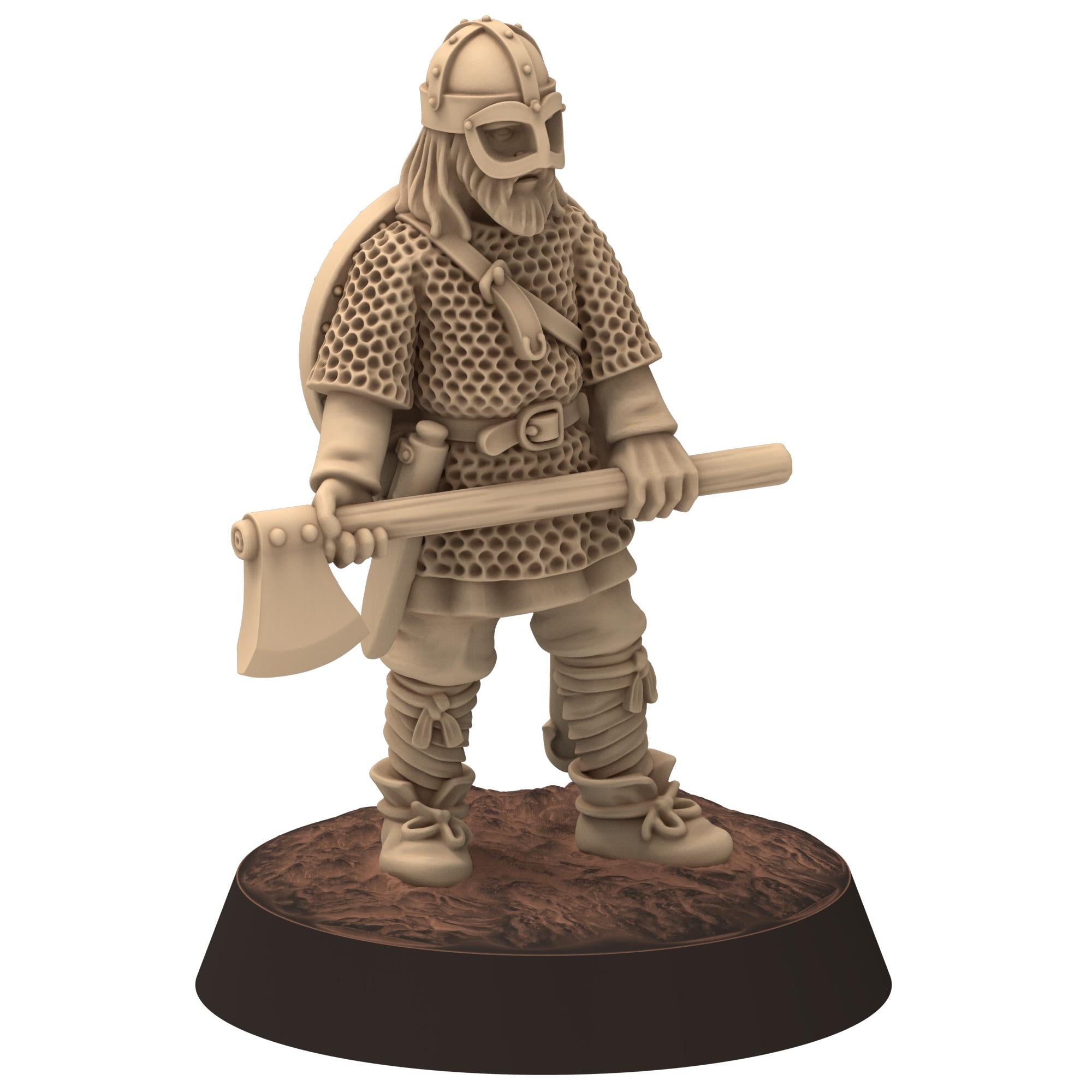 Dark ages - Huscarls Heavy Axes - Medbury miniature