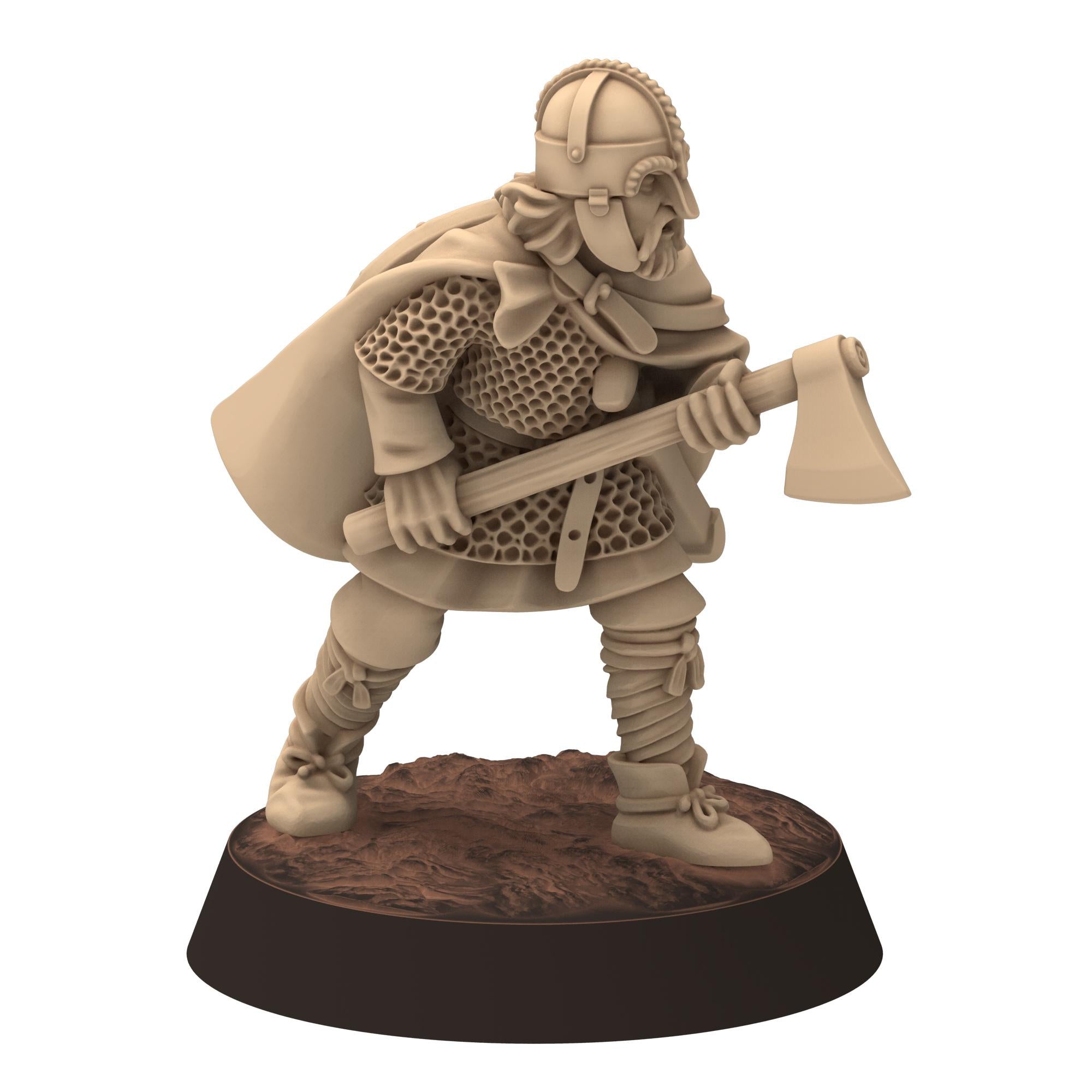Dark ages - Huscarls Heavy Axes - Medbury miniature