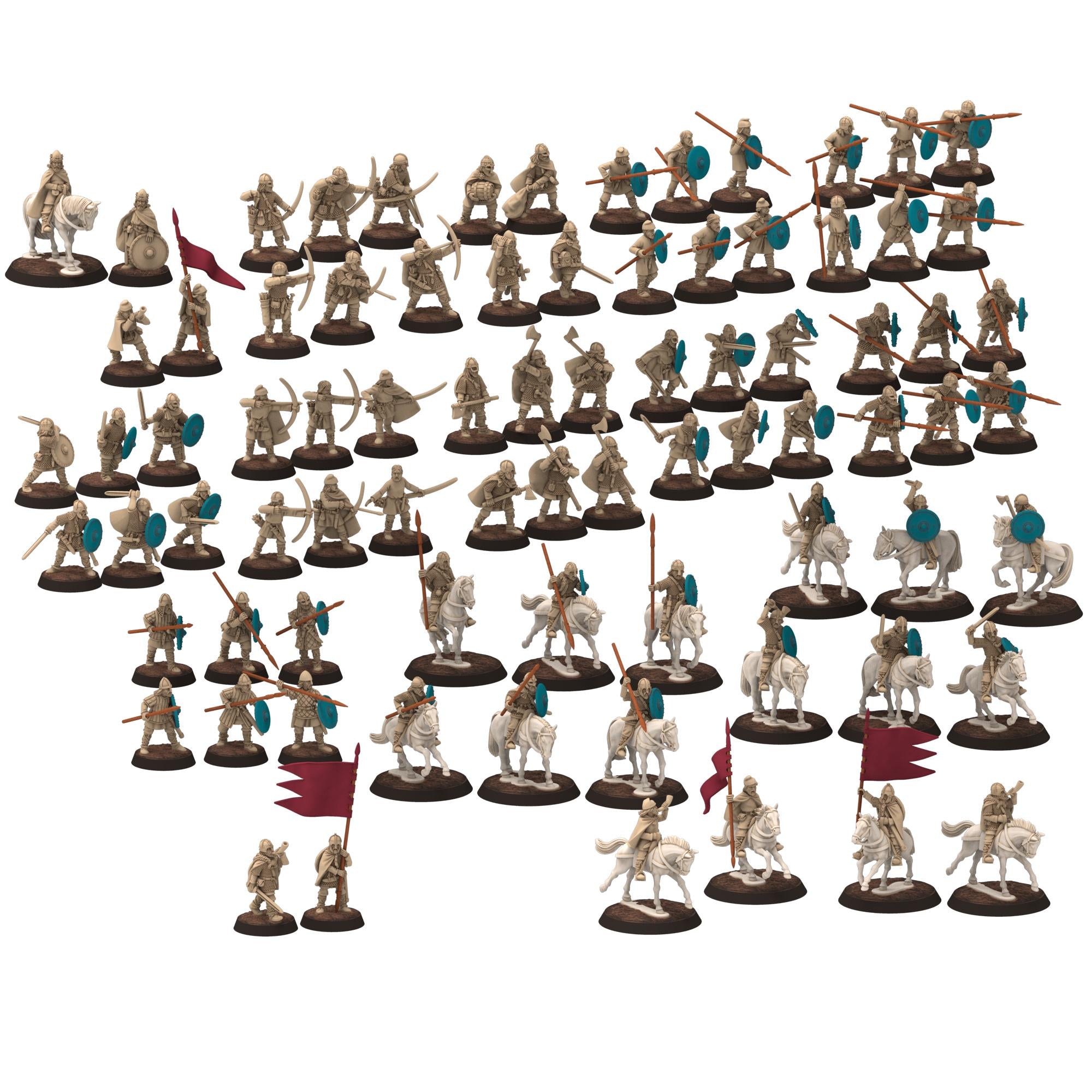 Dark ages - Saxons - Army Bundle of King Alfred the Great - Medbury miniature