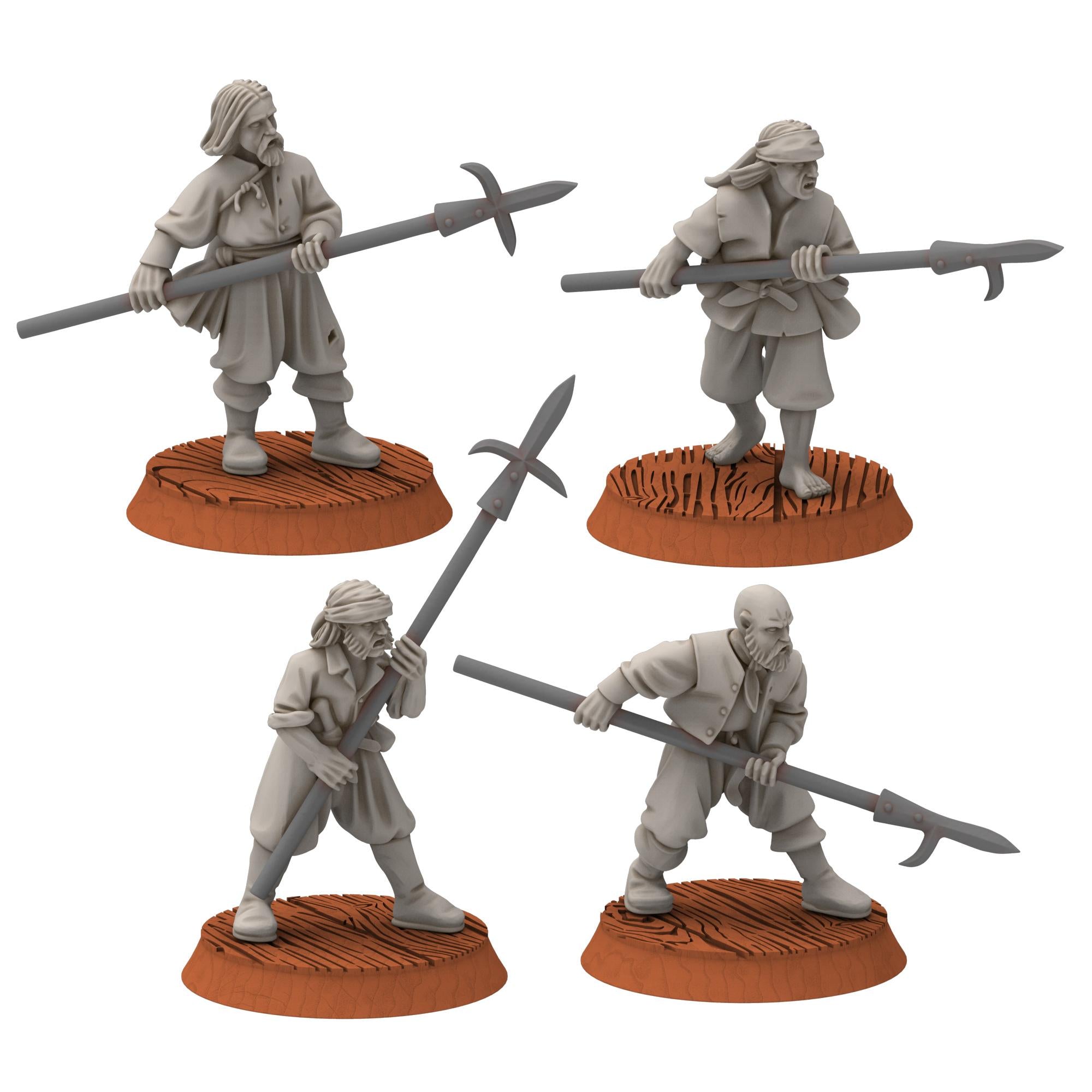 Corsairs - Pirates Spearmen - Draxis - Medbury miniatures