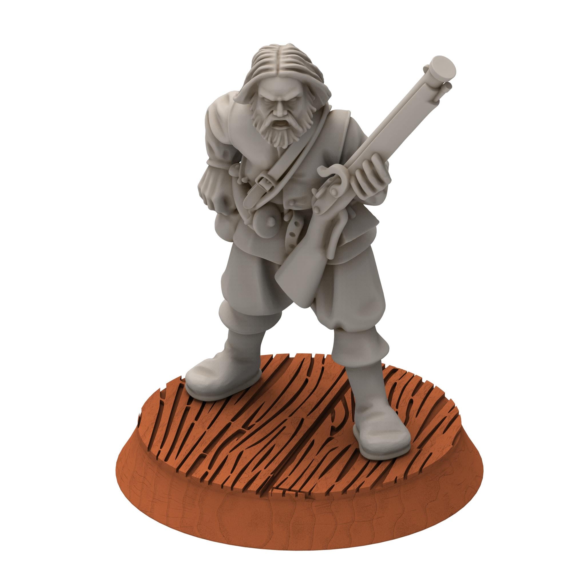 Corsairs - Pirates with Muskets - Draxis - Medbury miniatures