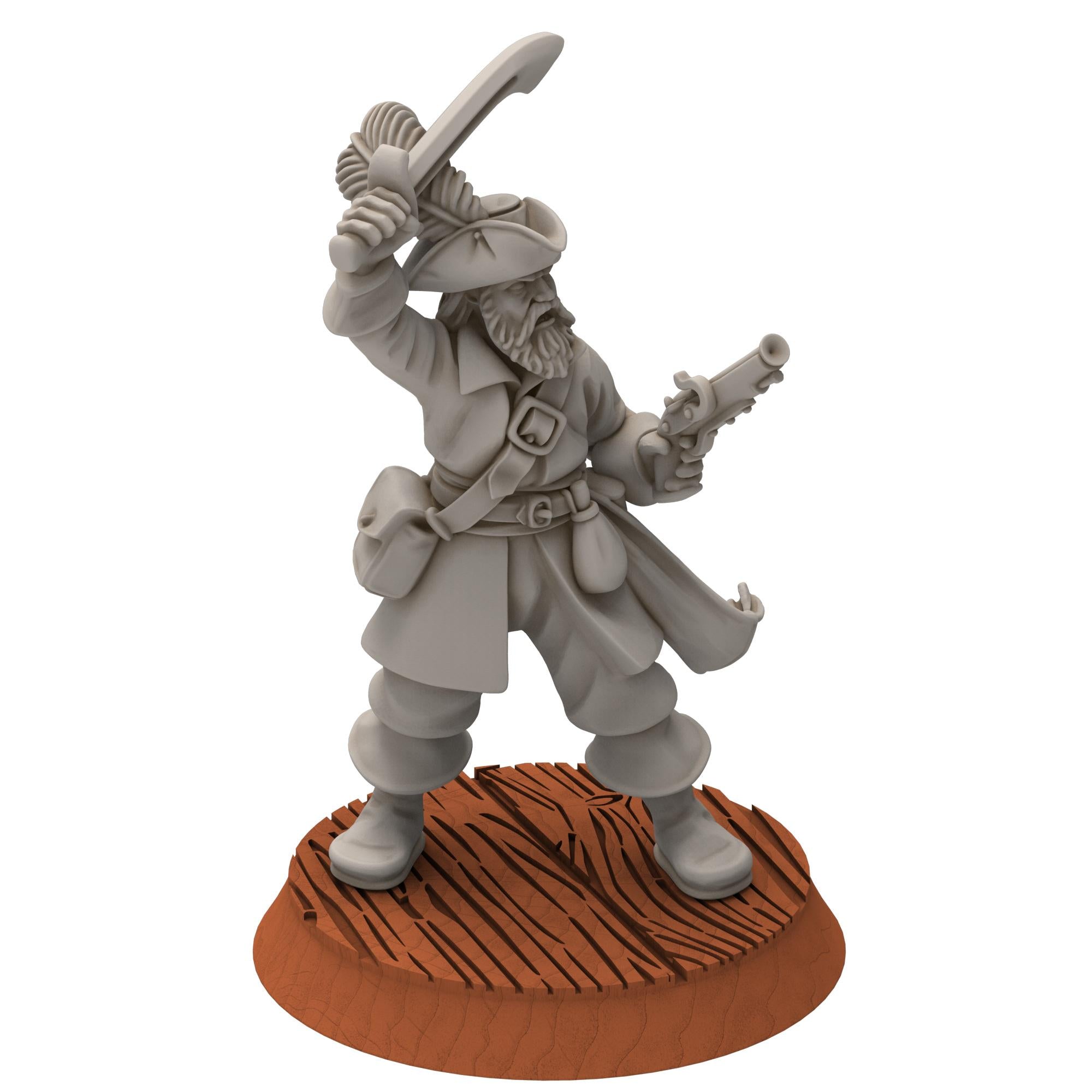 Corsairs - Pirates Captains - Draxis - Medbury miniatures