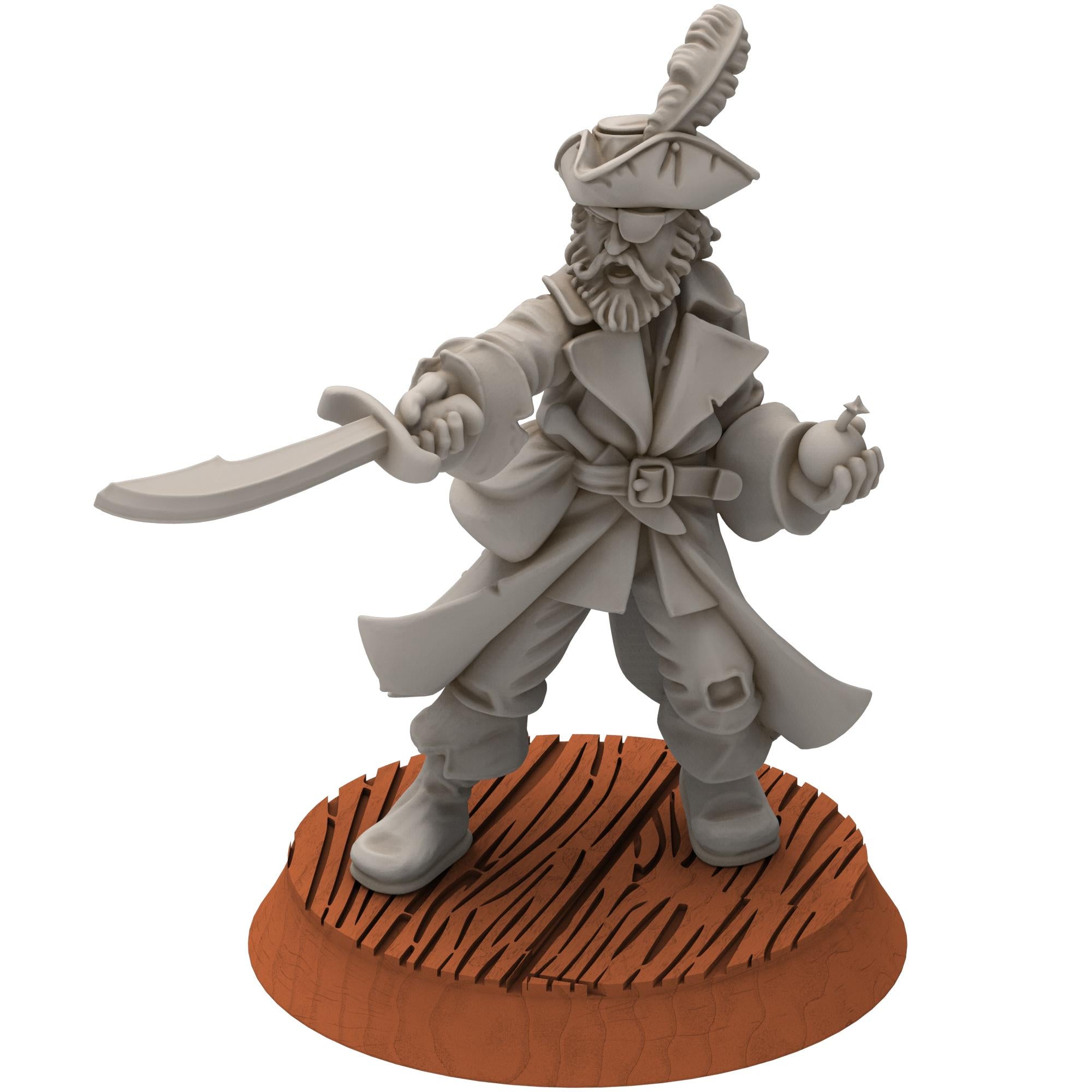 Corsairs - Pirates Captains - Draxis - Medbury miniatures