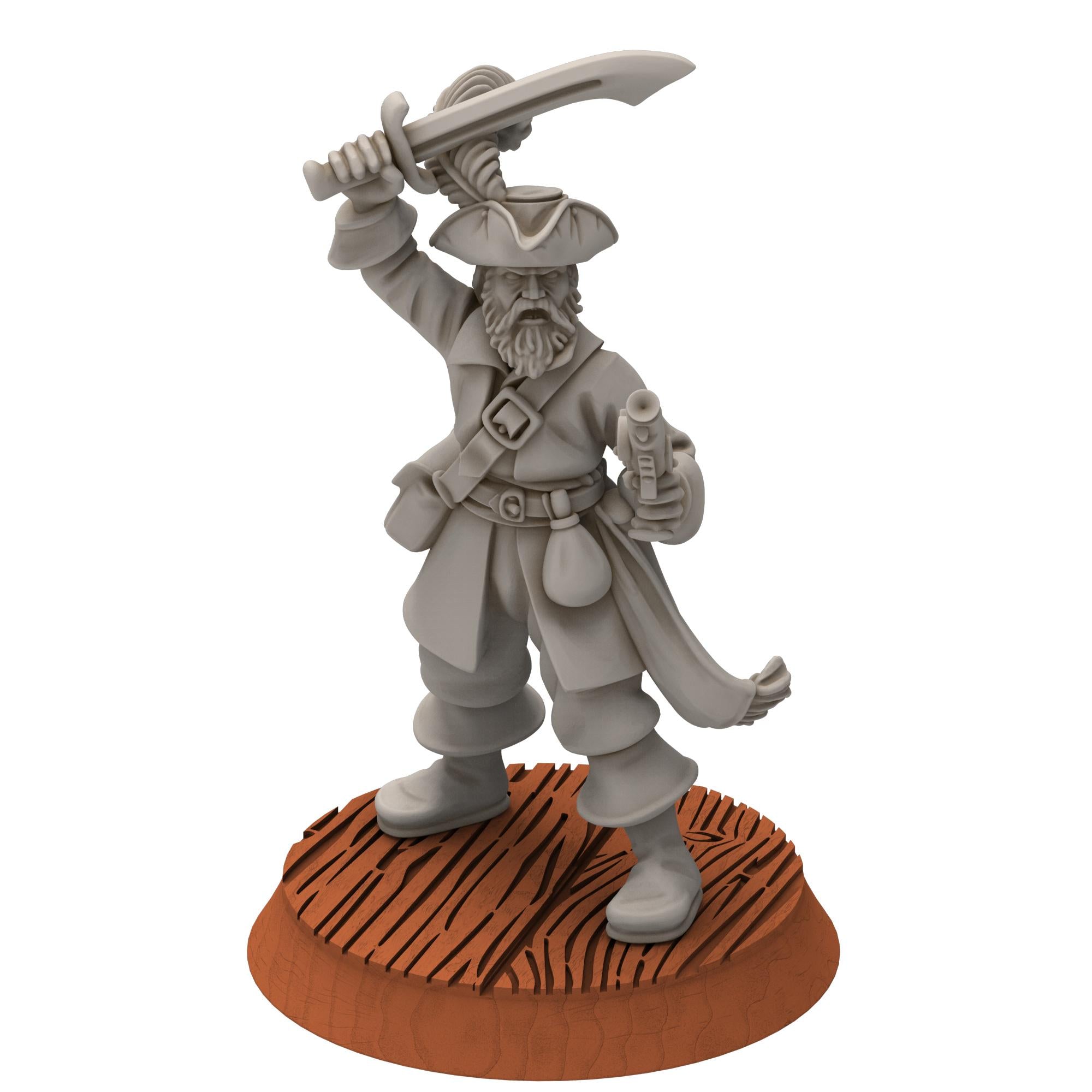 Corsairs - Pirates Captains - Draxis - Medbury miniatures