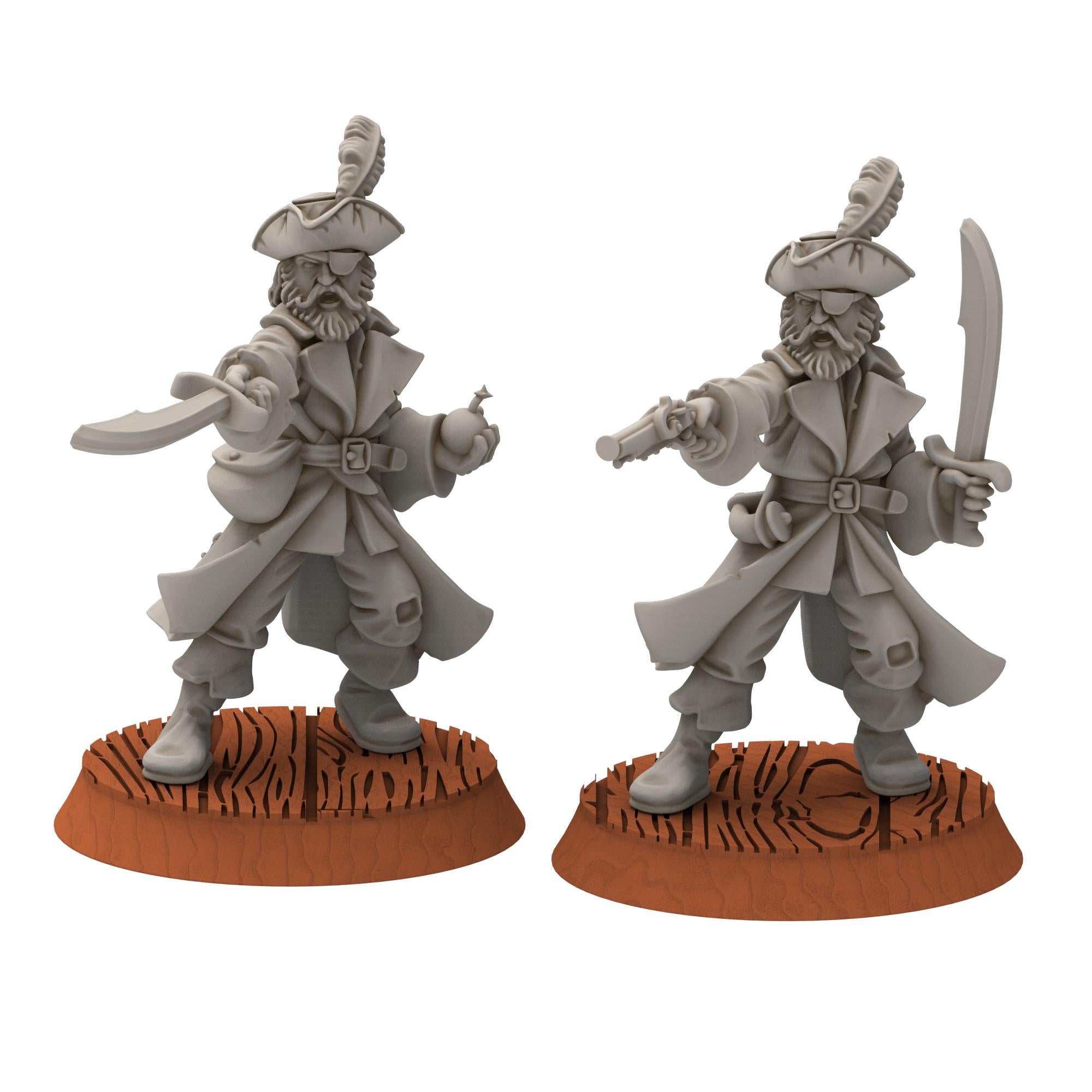 Corsairs - Pirates Captains - Draxis - Medbury miniatures