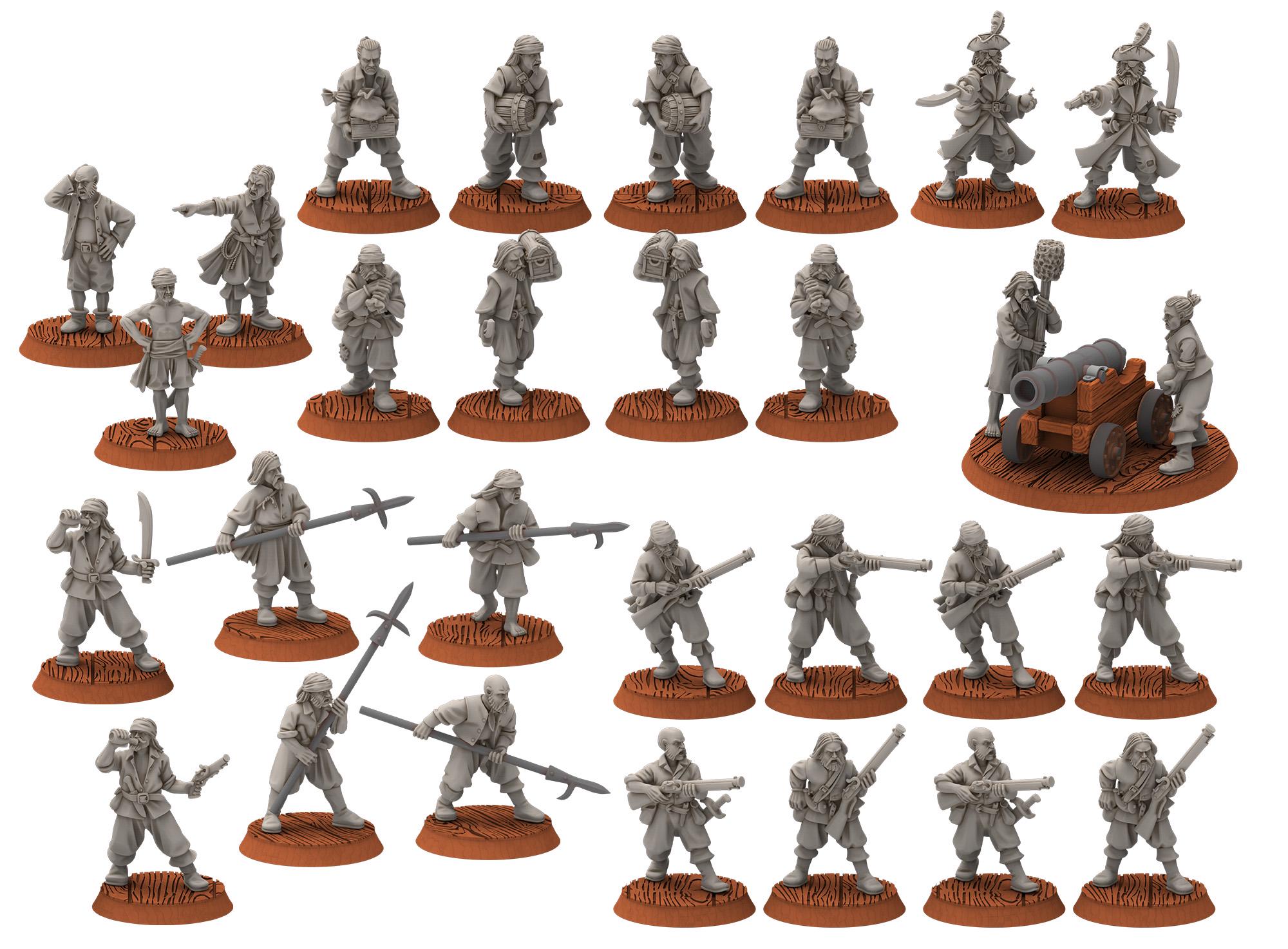 Corsairs - Pirates Powder Bundle - Draxis - Medbury miniatures