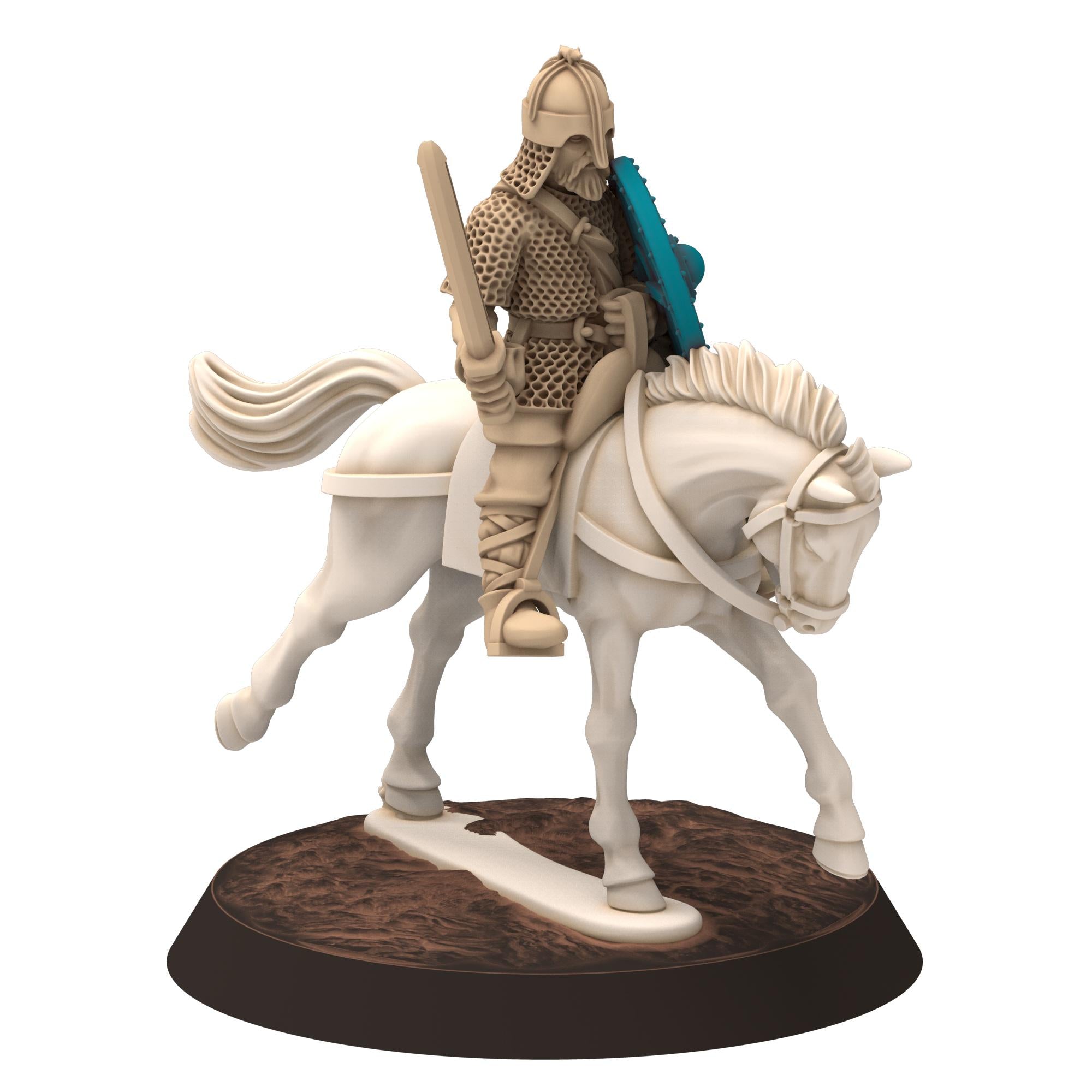 Dark ages - Saxons - Amoured cavalry with hand weapons - Medbury miniature