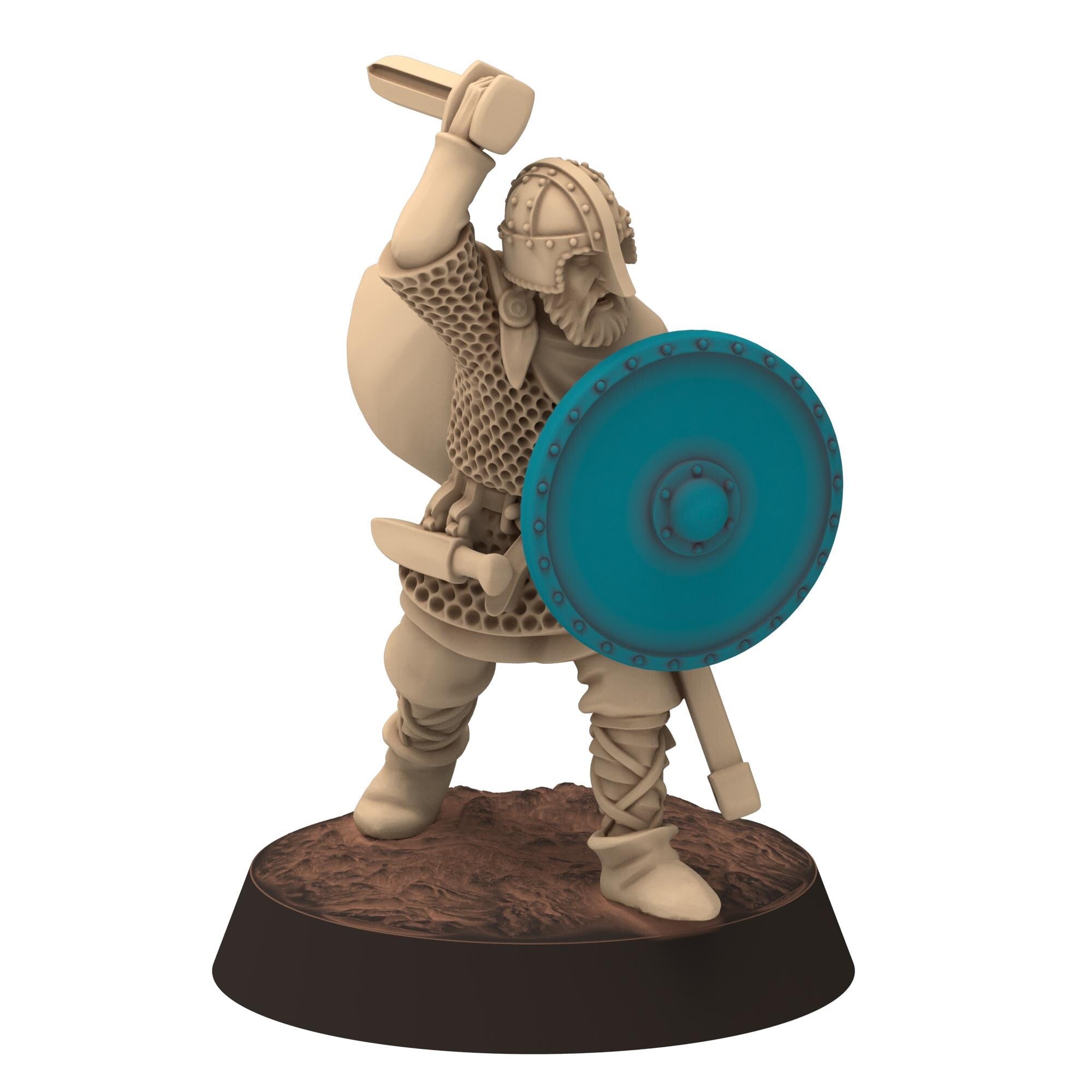 Dark ages - Saxons - Amoured Warriors with sword and shield - Medbury miniature