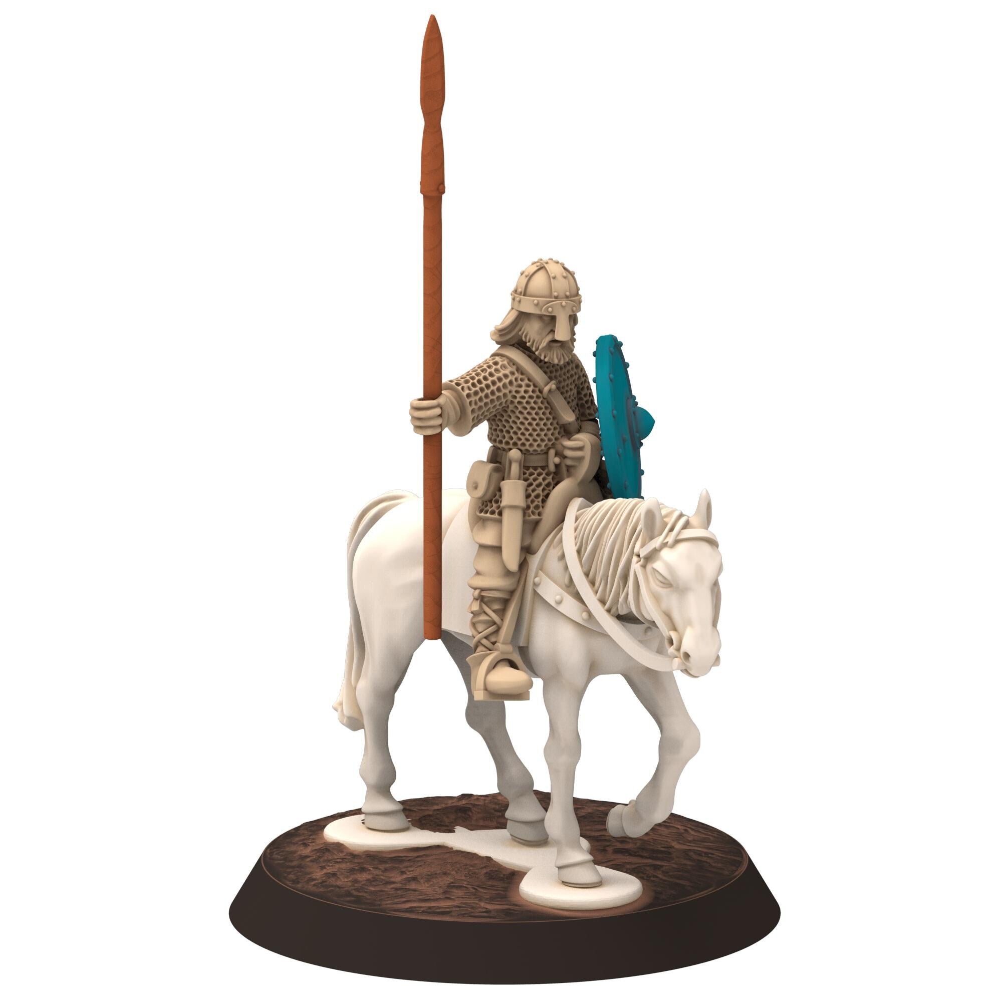 Dark ages - Saxons - Amoured cavalry with Spears - Medbury miniature