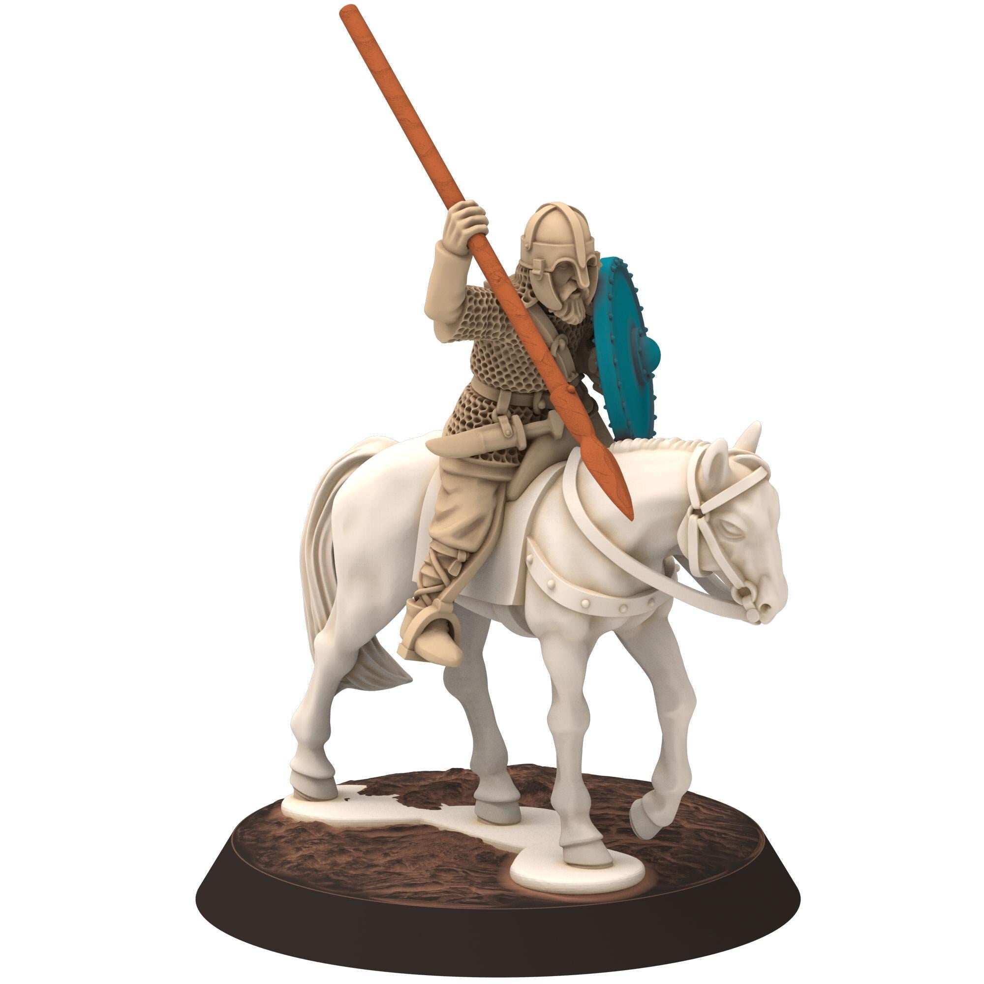 Dark ages - Saxons - Amoured cavalry with Spears - Medbury miniature
