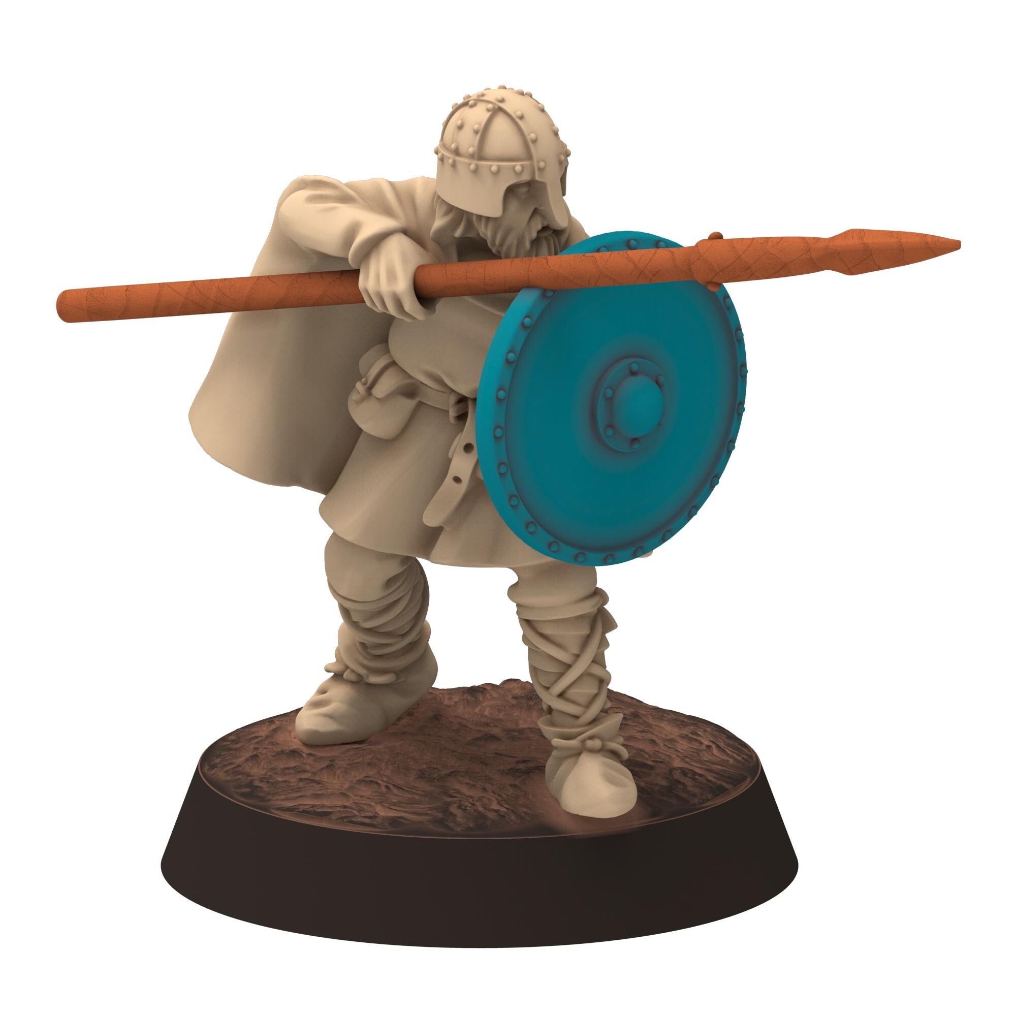 Dark ages - Saxons - Light armoured Spearmen - Medbury miniature