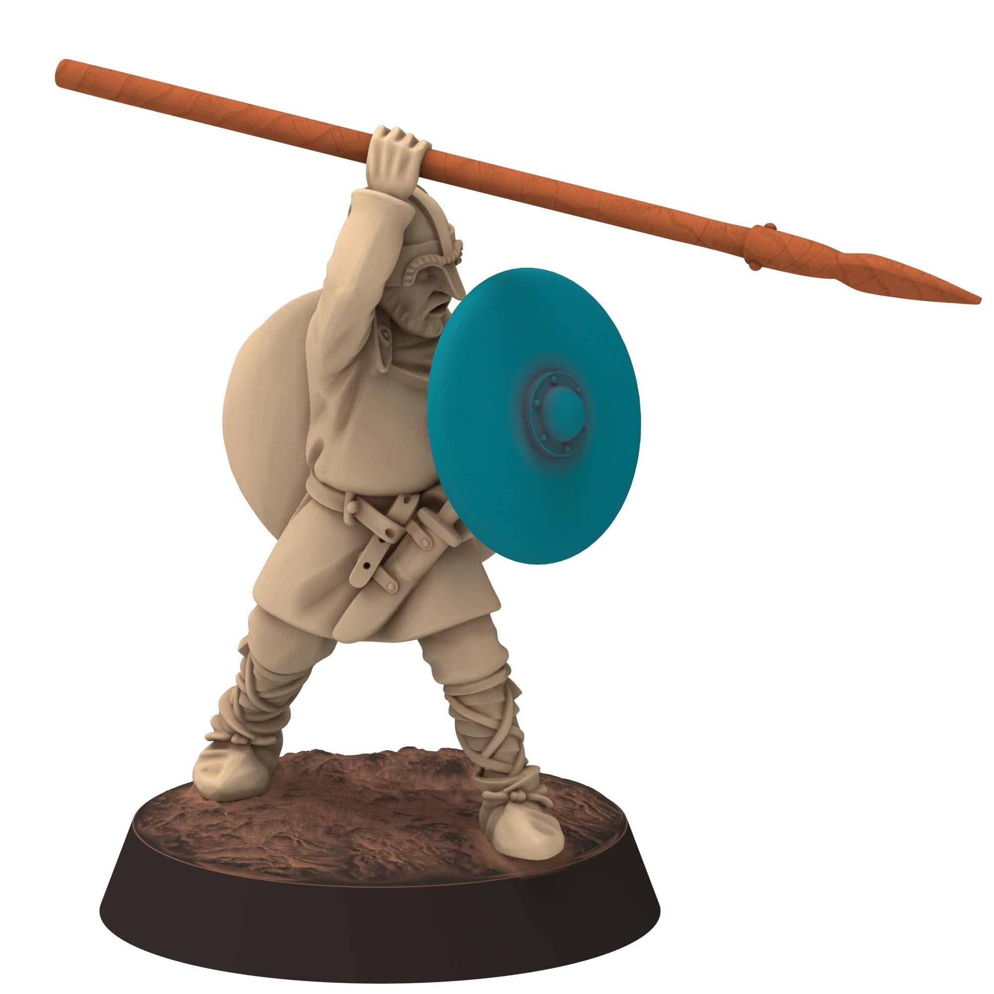 Dark ages - Saxons - Light armoured Spearmen - Medbury miniature