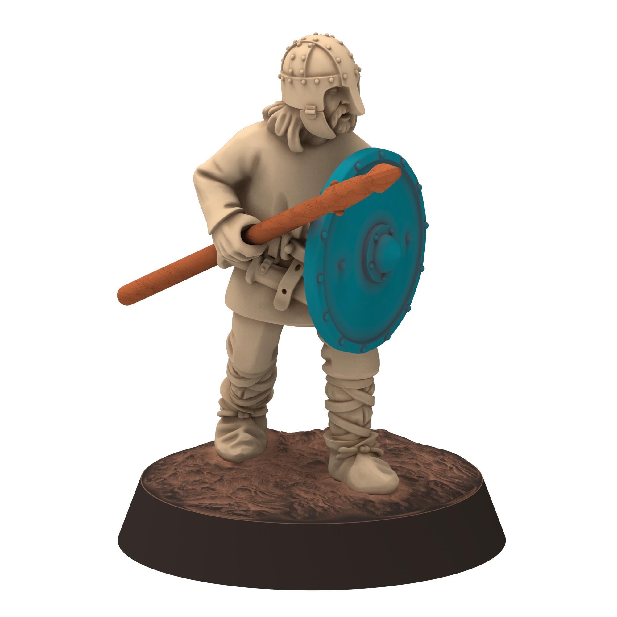 Dark ages - Saxons - Light armoured Spearmen - Medbury miniature