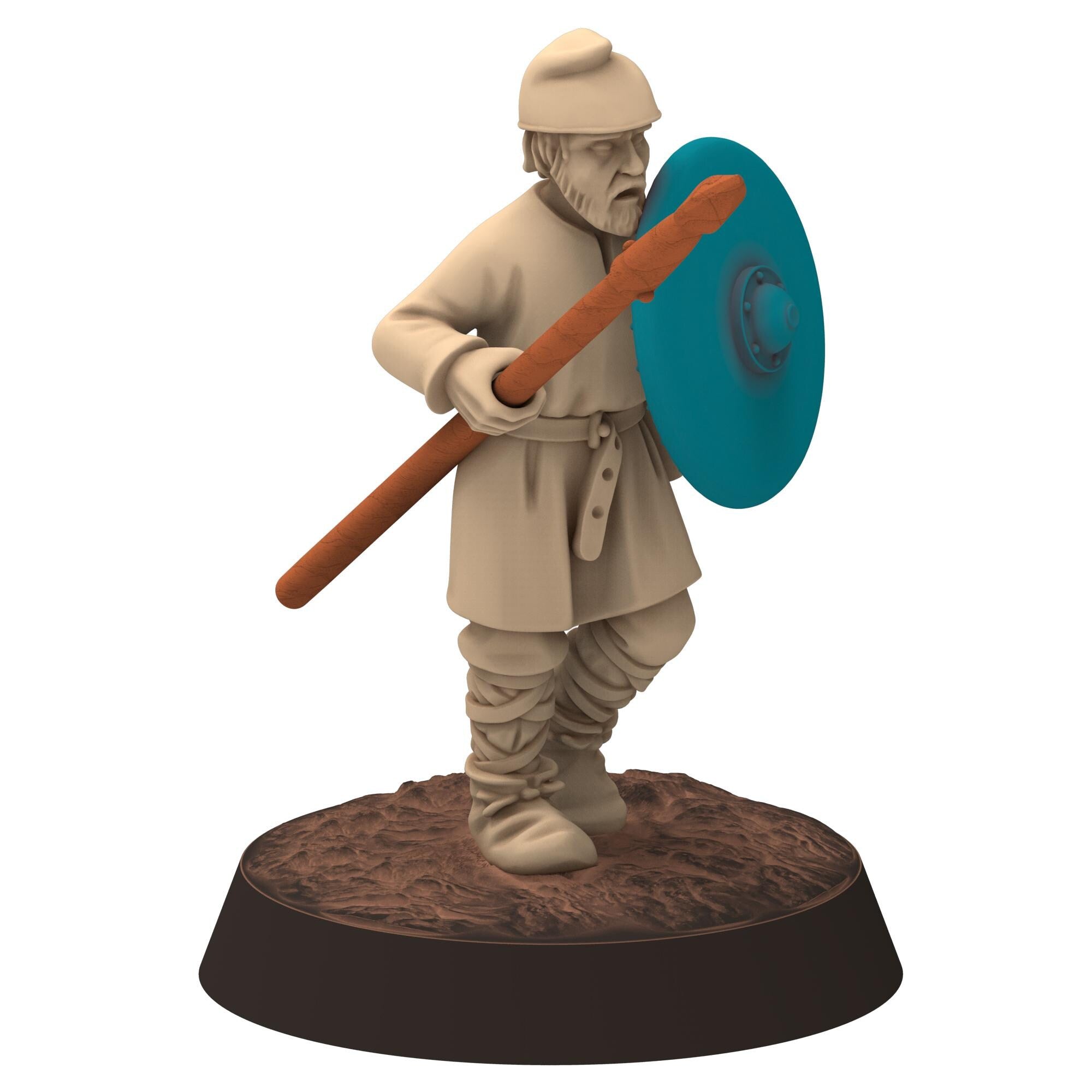 Dark ages - Saxons - Unarmoured Spearmen - Medbury miniature