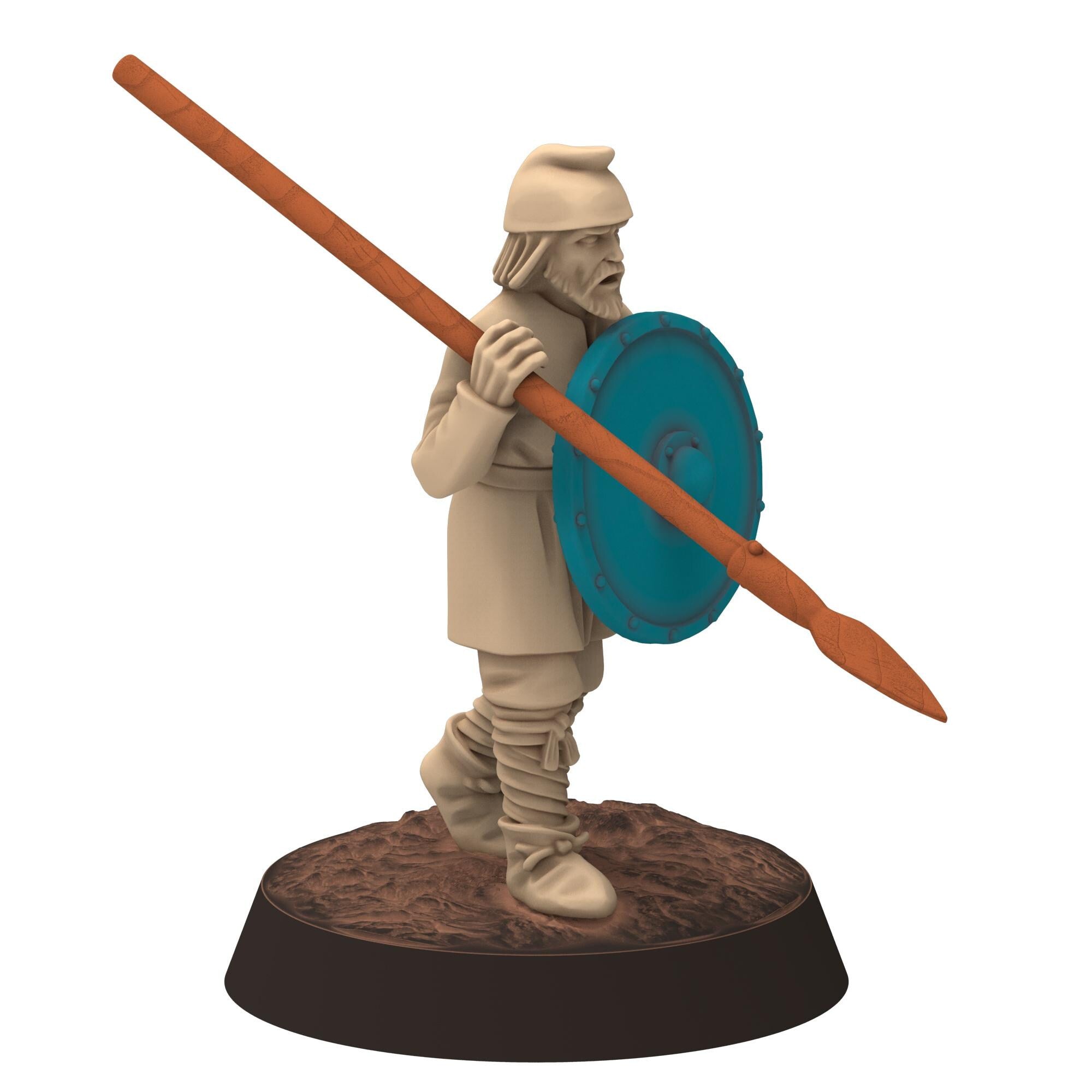 Dark ages - Saxons - Unarmoured Spearmen - Medbury miniature