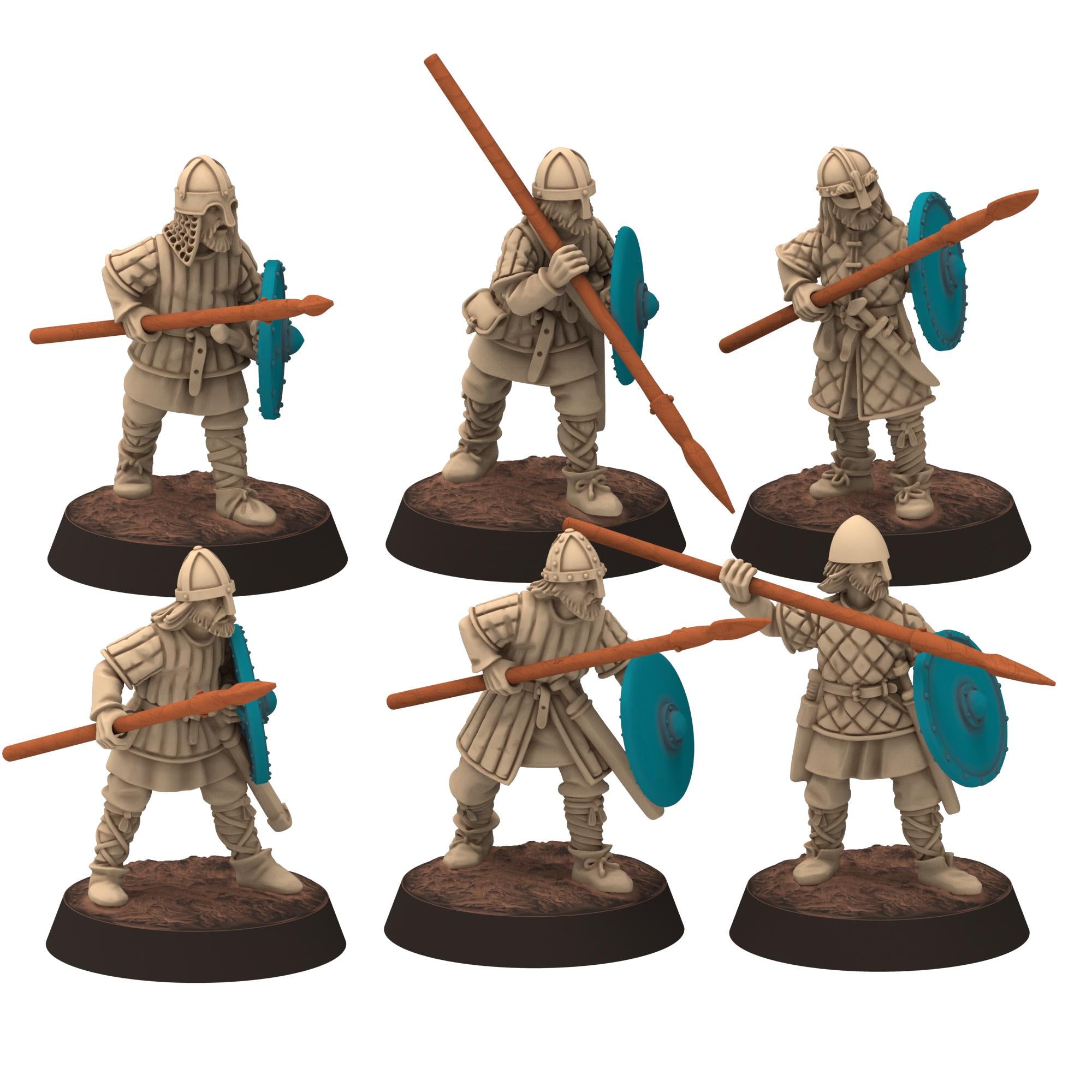 Dark ages - Dark ages - Warriors in padded armour - Medbury miniature