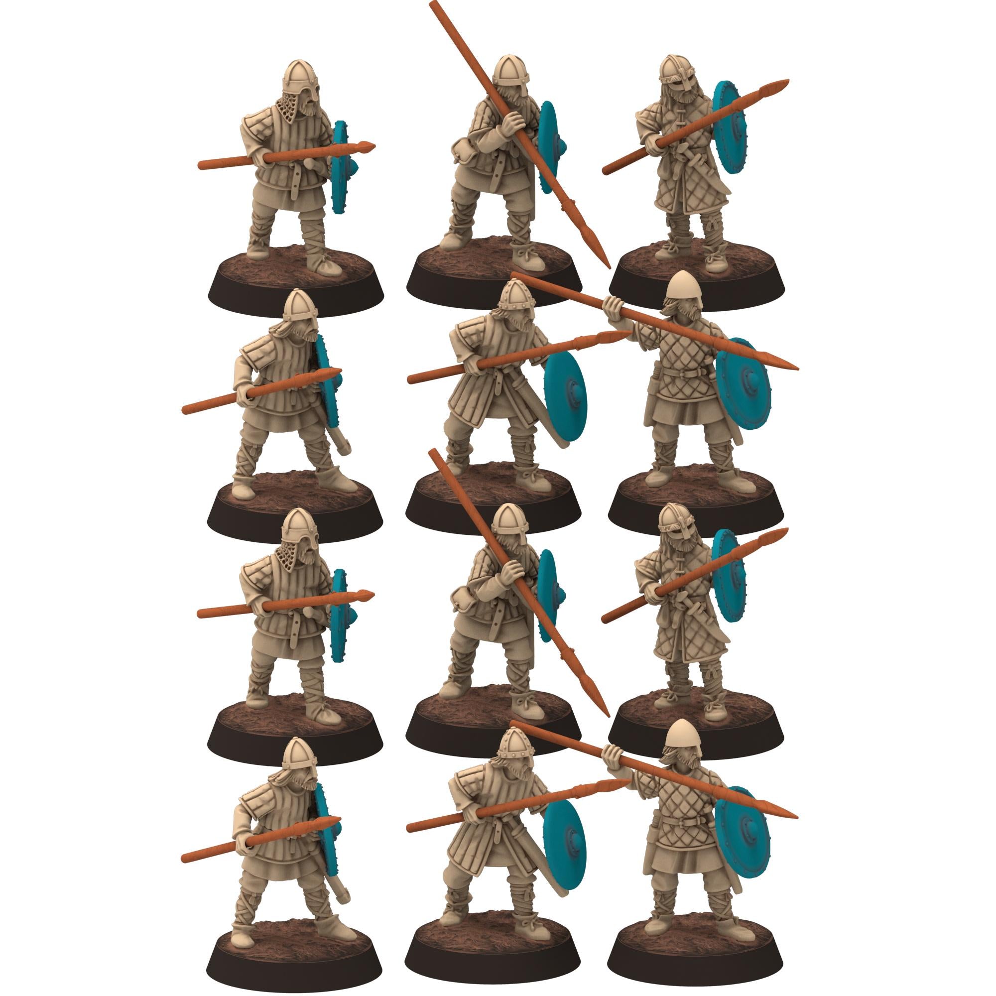 Dark ages - Dark ages - Warriors in padded armour - Medbury miniature