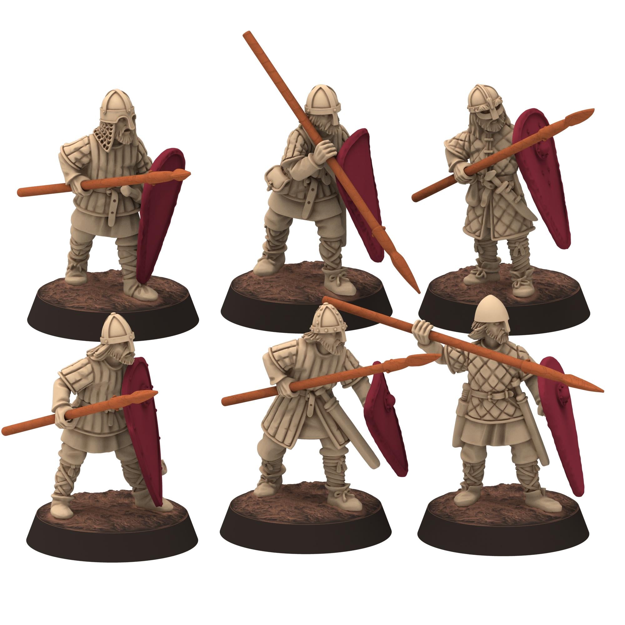 Dark ages - Dark ages - Warriors in padded armour - Medbury miniature