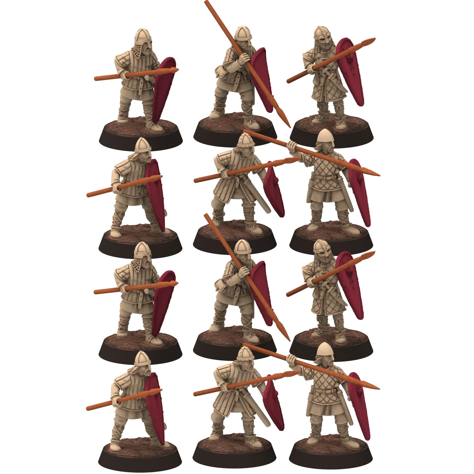 Dark ages - Dark ages - Warriors in padded armour - Medbury miniature